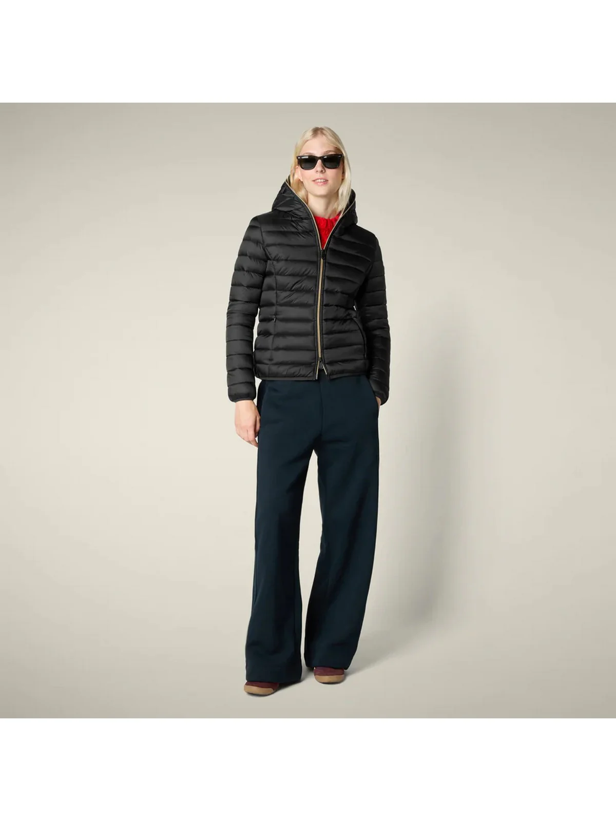 SAVE THE DUCK Piumino Donna Alexis D33620W IRIS21 10000 BLACK - Image 3