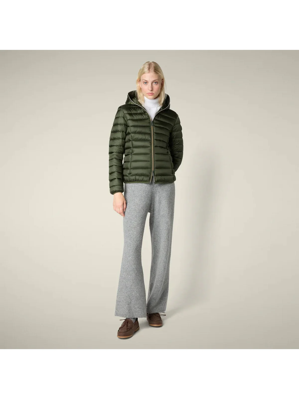 SAVE THE DUCK Piumino Donna Alexis D33620W IRIS21 50023 PINE GREEN - Image 2