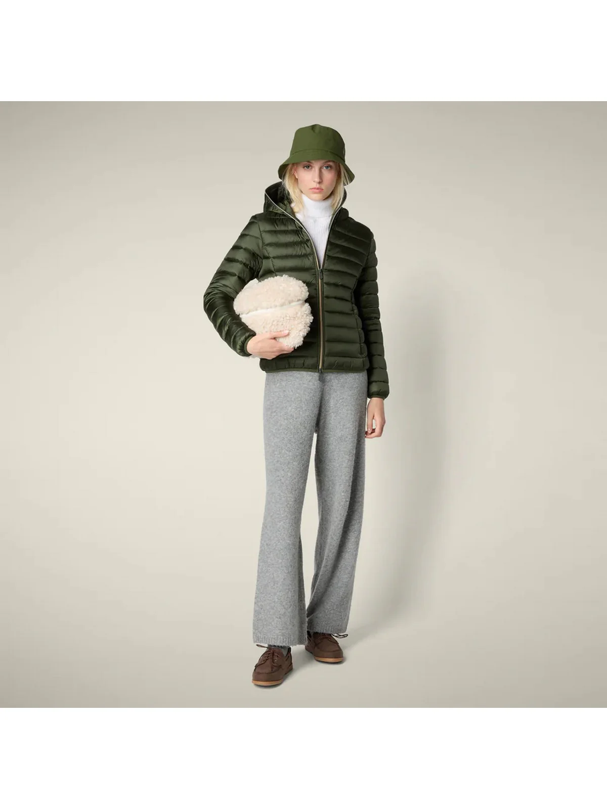 SAVE THE DUCK Piumino Donna Alexis D33620W IRIS21 50023 PINE GREEN - Image 4