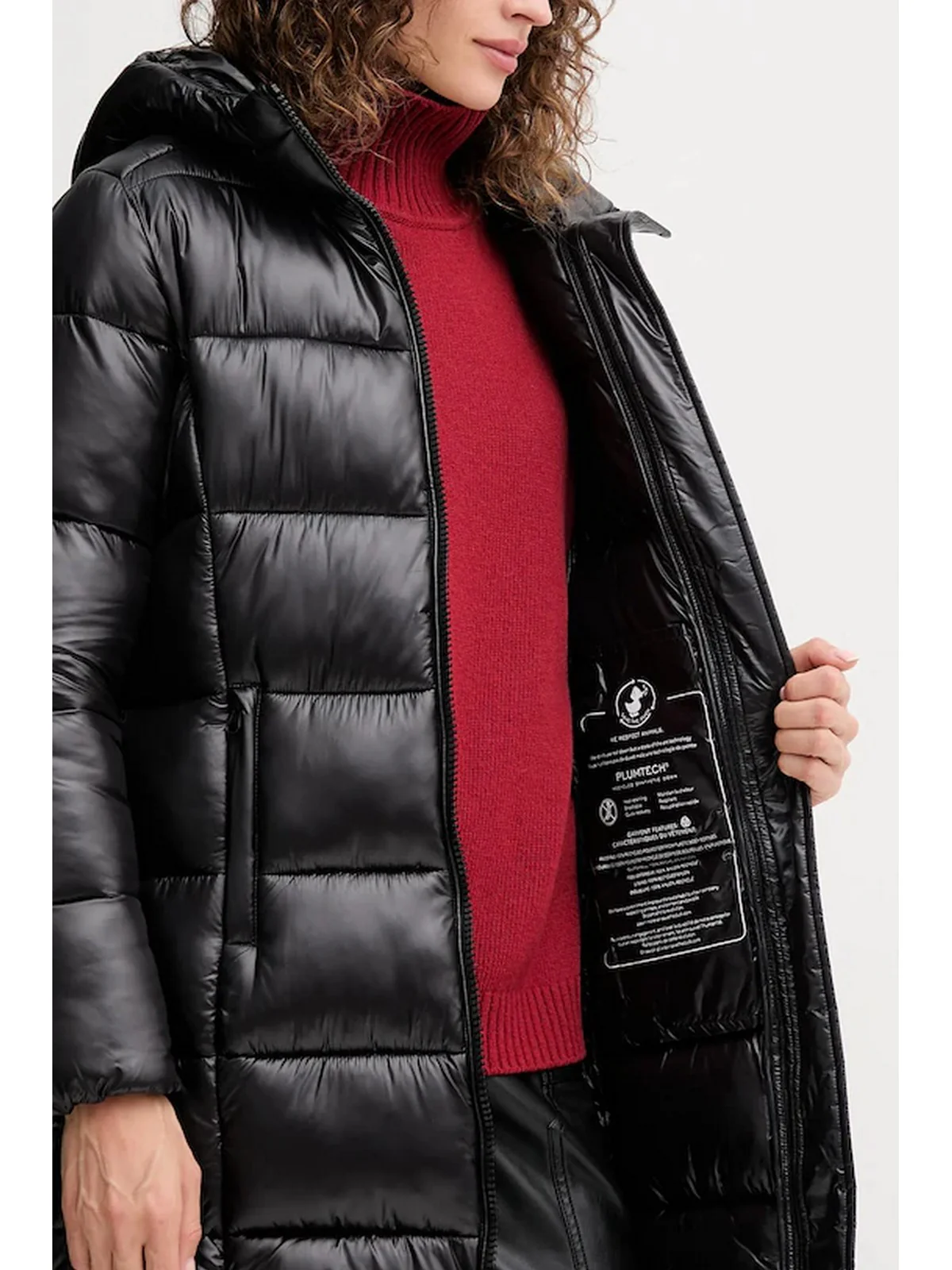 SAVE THE DUCK Piumino Donna Ines D45650W LOVE21 10000 BLACK - Image 3