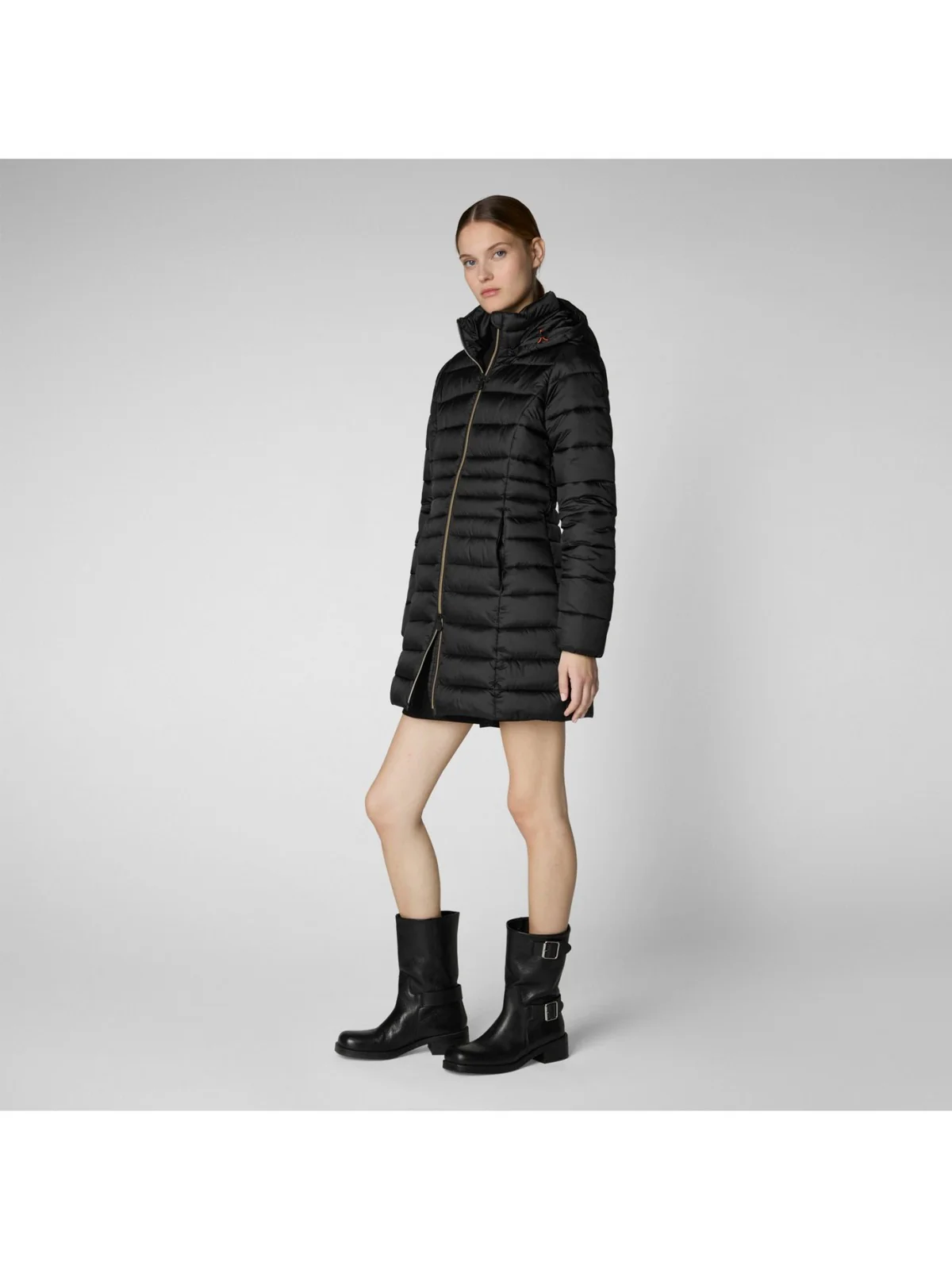 SAVE THE DUCK Piumino Donna REESE D47300W IRIS19 10000 Nero - Image 4
