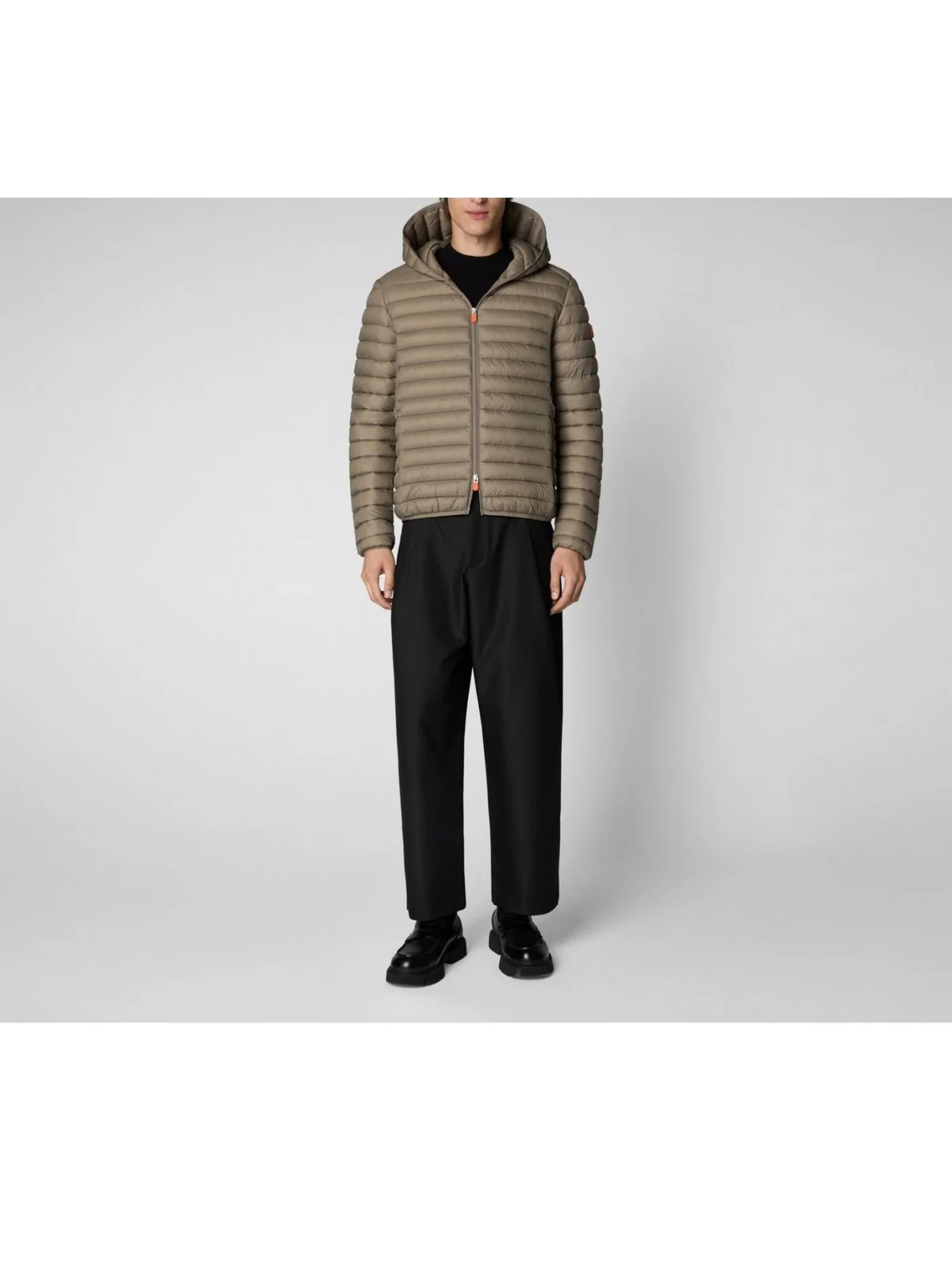 SAVE THE DUCK Piumino Uomo Donald D30650M GIGA19 40023 Grigio - Image 3