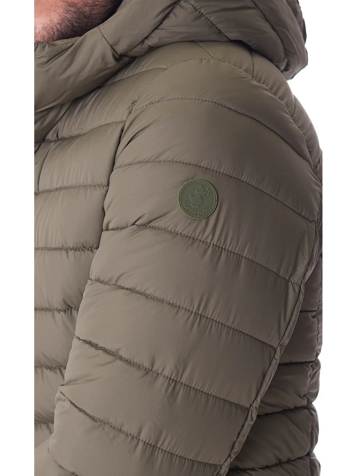 SAVE THE DUCK Piumino Uomo Donald D30650M GIGA19 40023 Grigio - Image 5