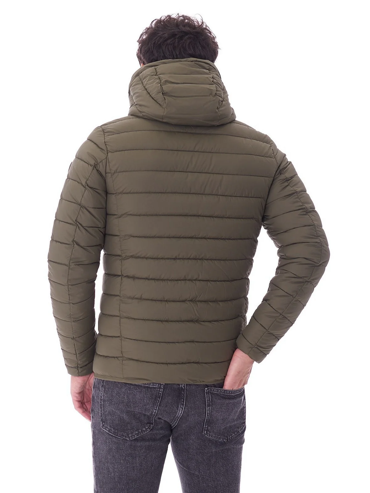 SAVE THE DUCK Piumino Uomo Donald D30650M GIGA19 40023 Grigio - Image 6