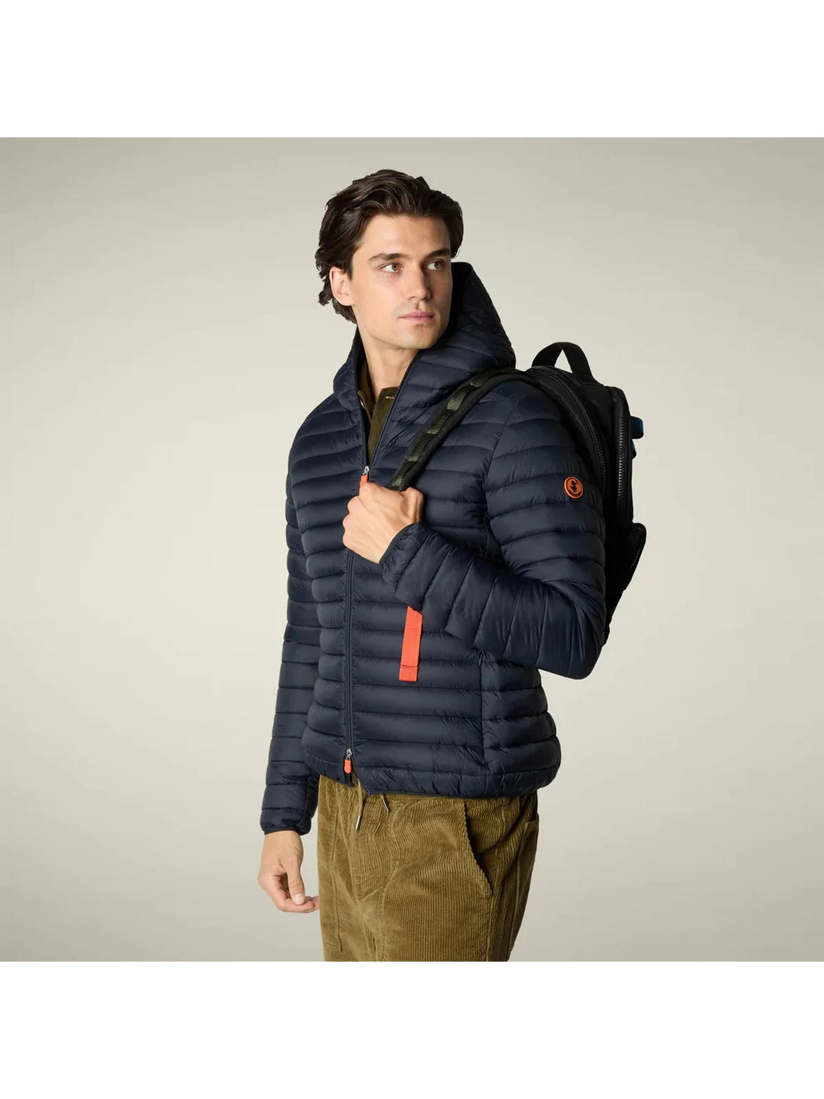 SAVE THE DUCK Piumino Uomo Donald D30650M GIGA21 90010 BLUE BLACK - Image 2