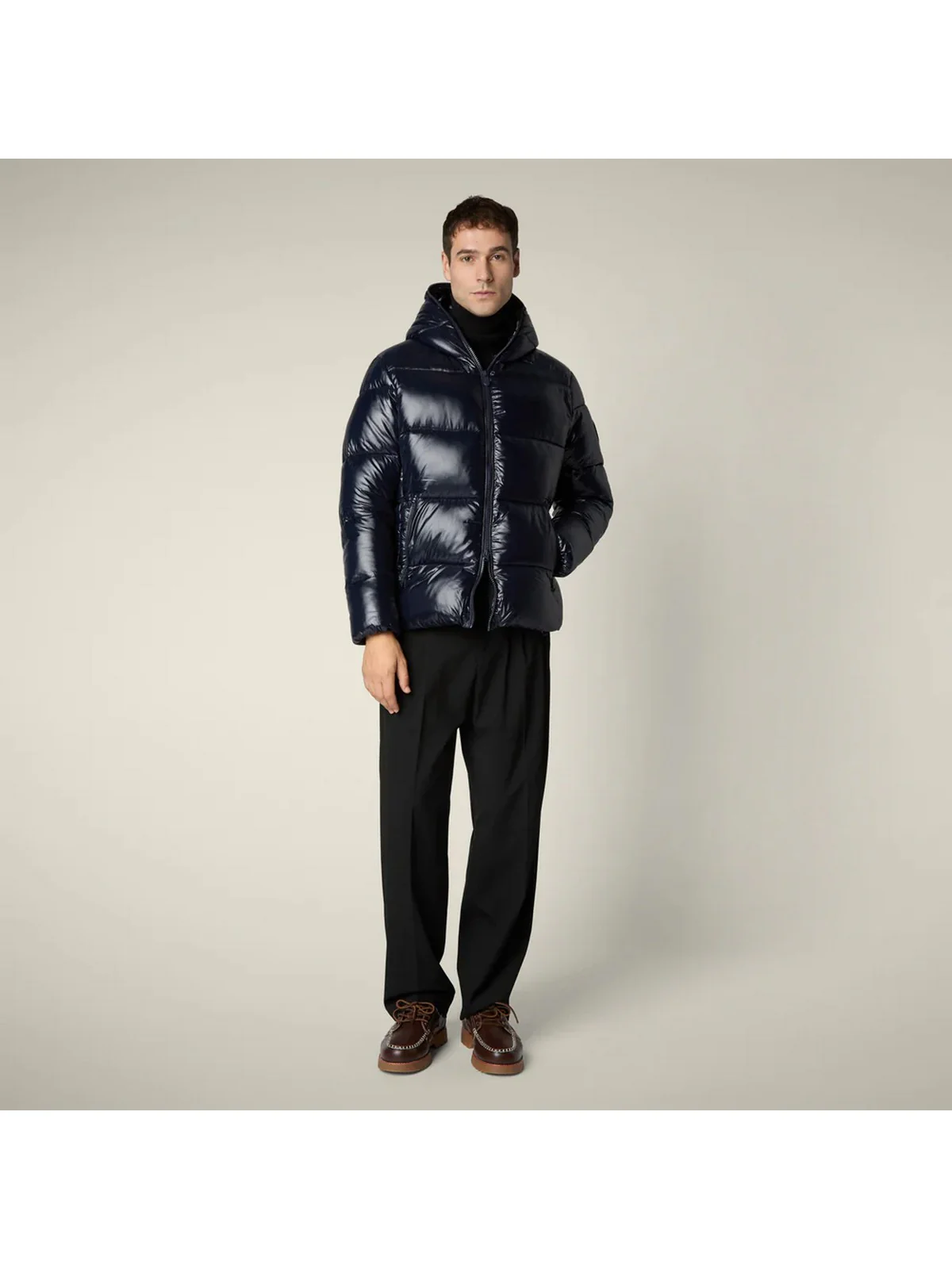 SAVE THE DUCK Piumino Uomo Edgard D31280M LOVE21 90010 BLUE BLACK - Image 2