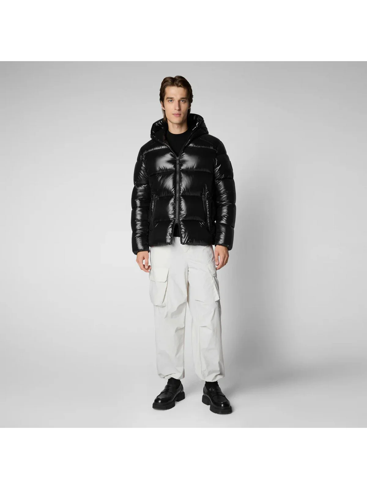 SAVE THE DUCK Piumino Uomo Edgard D31280M LUCK19 10000 Nero - Image 2