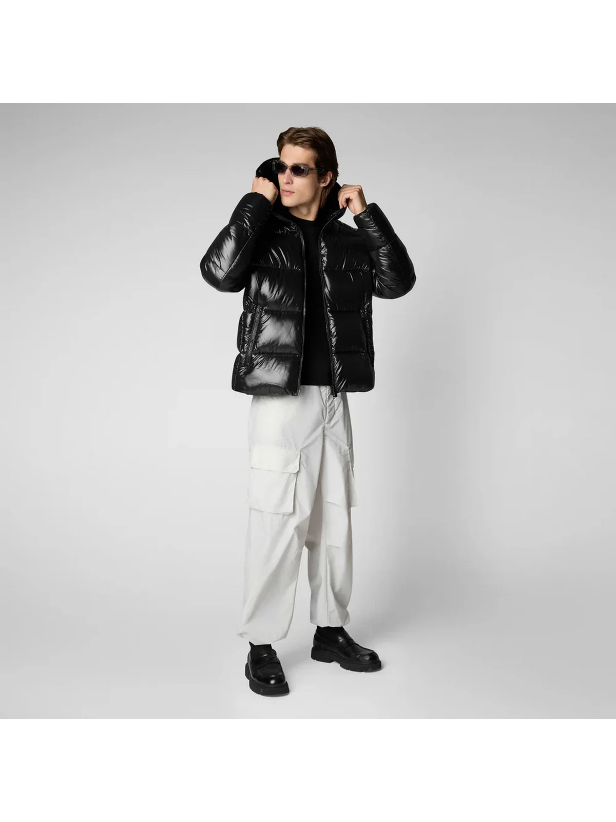 SAVE THE DUCK Piumino Uomo Edgard D31280M LUCK19 10000 Nero - Image 4