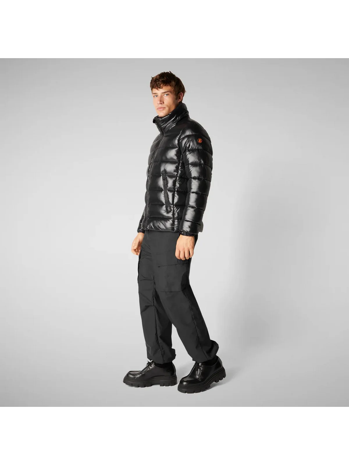 SAVE THE DUCK Piumino Uomo FLORIAN D31653M LOVE19 10000 Nero - Image 3
