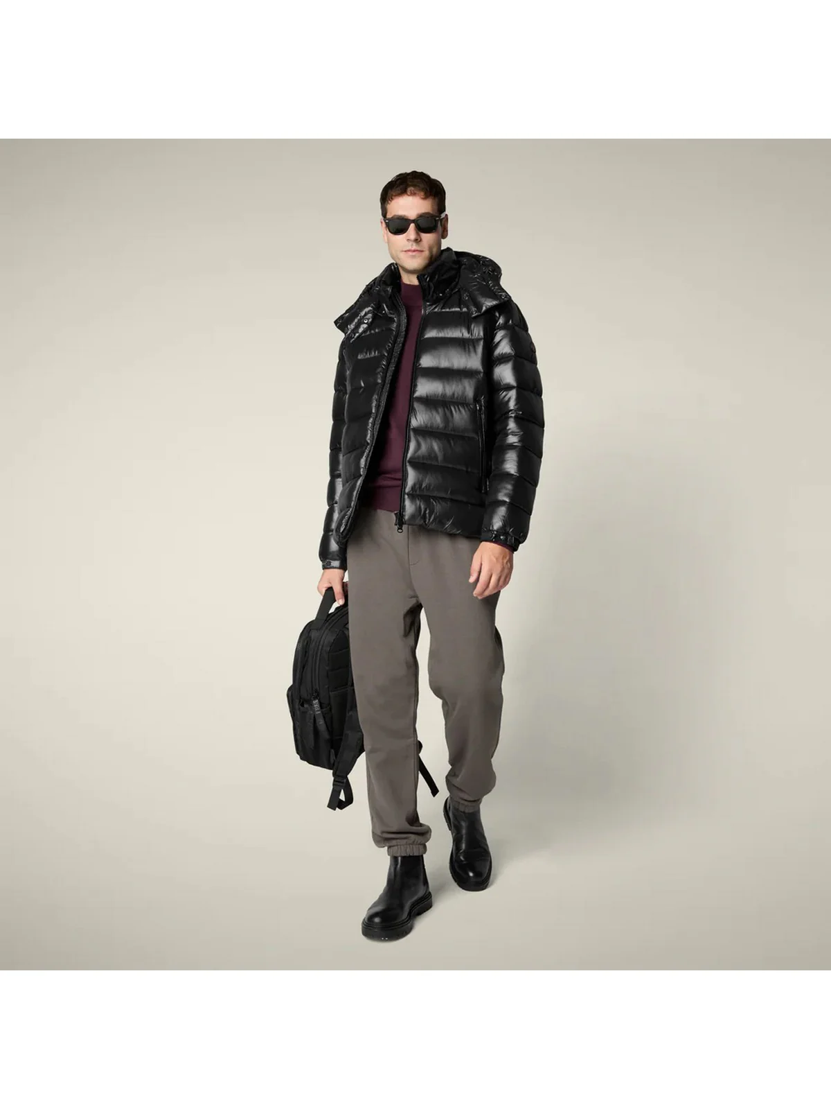 SAVE THE DUCK Piumino Uomo FLORIAN D31653M LOVE21 10000 BLACK - Image 3