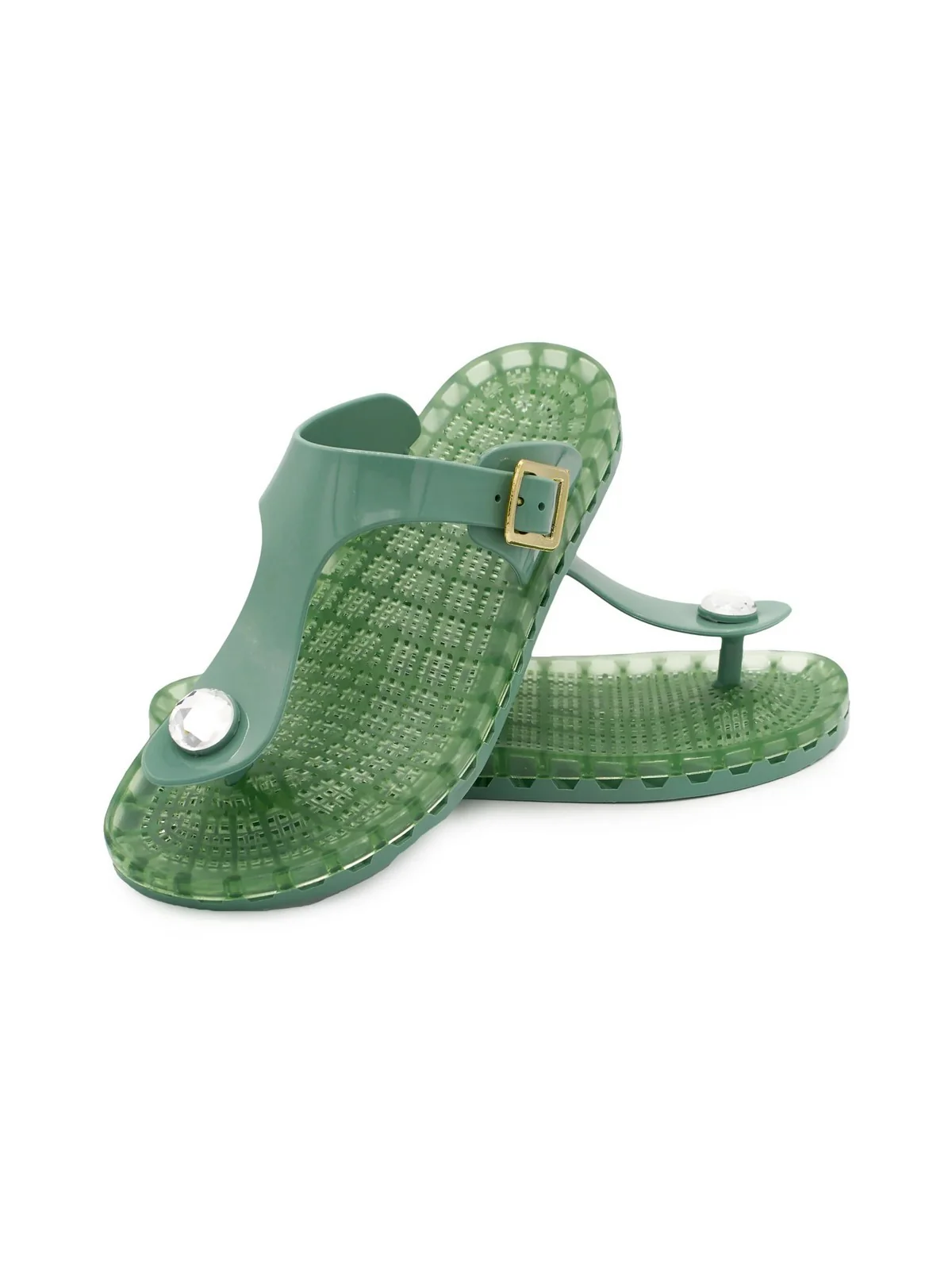 SENSI Ciabatta Donna Taormina flamingo 4050/FL 350 Verde - Image 2
