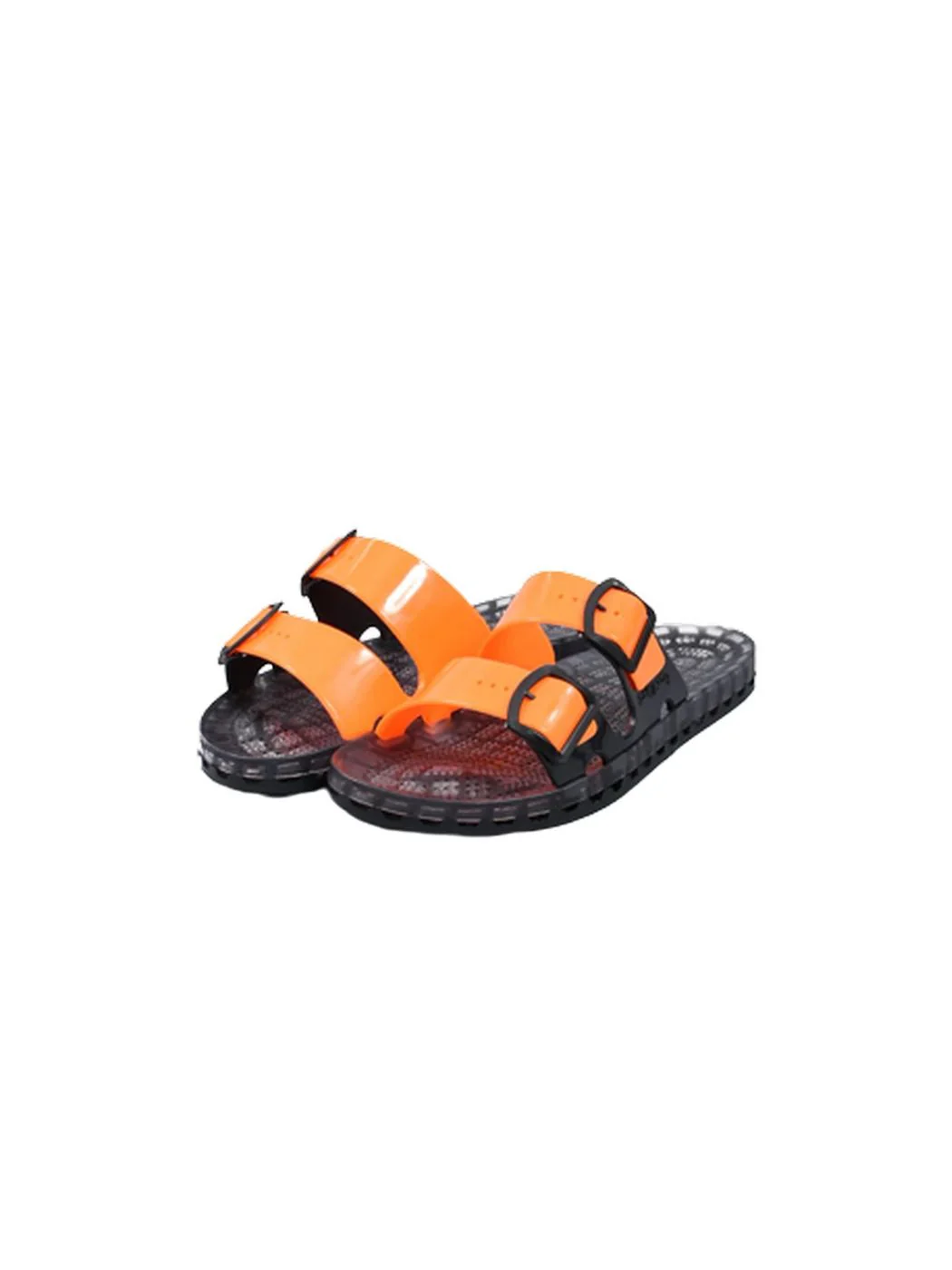 SENSI Ciabatta Unisex adulto la jolla black fluo 4151/BF 300 Arancione - Image 4