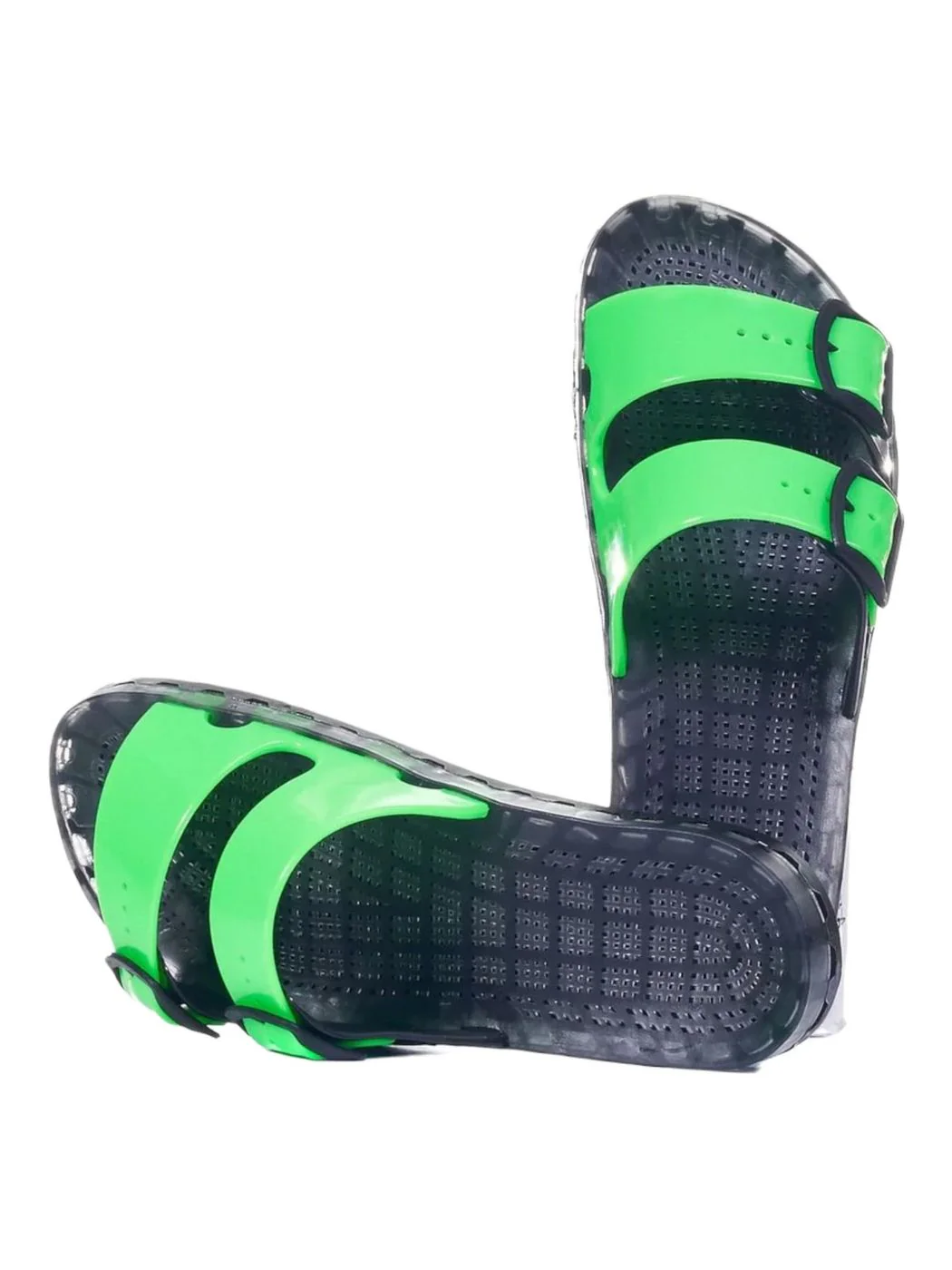 SENSI Ciabatta Unisex adulto la jolla black fluo 4151/BF 301 Verde - Image 2