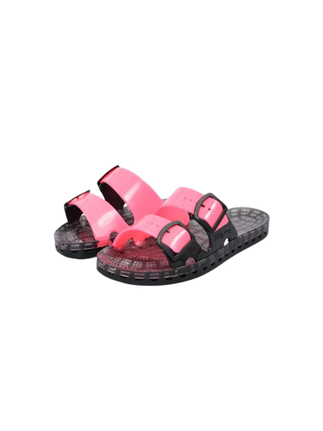 SENSI Ciabatta Unisex adulto la jolla black fluo 4151/BF 302 Rosa - Image 3