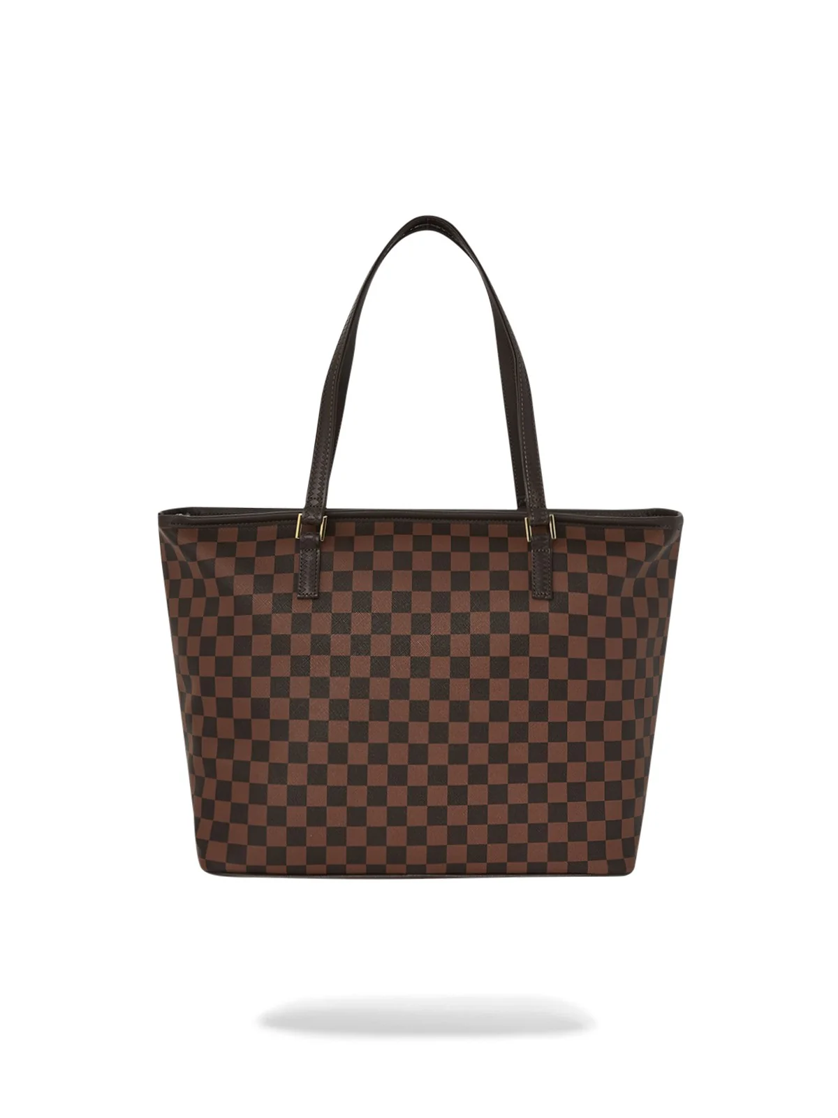 SPRAYGROUND Borsa Donna CORE EMBOSS CHECK TOTE 910T6833NSZ Marrone - Image 3