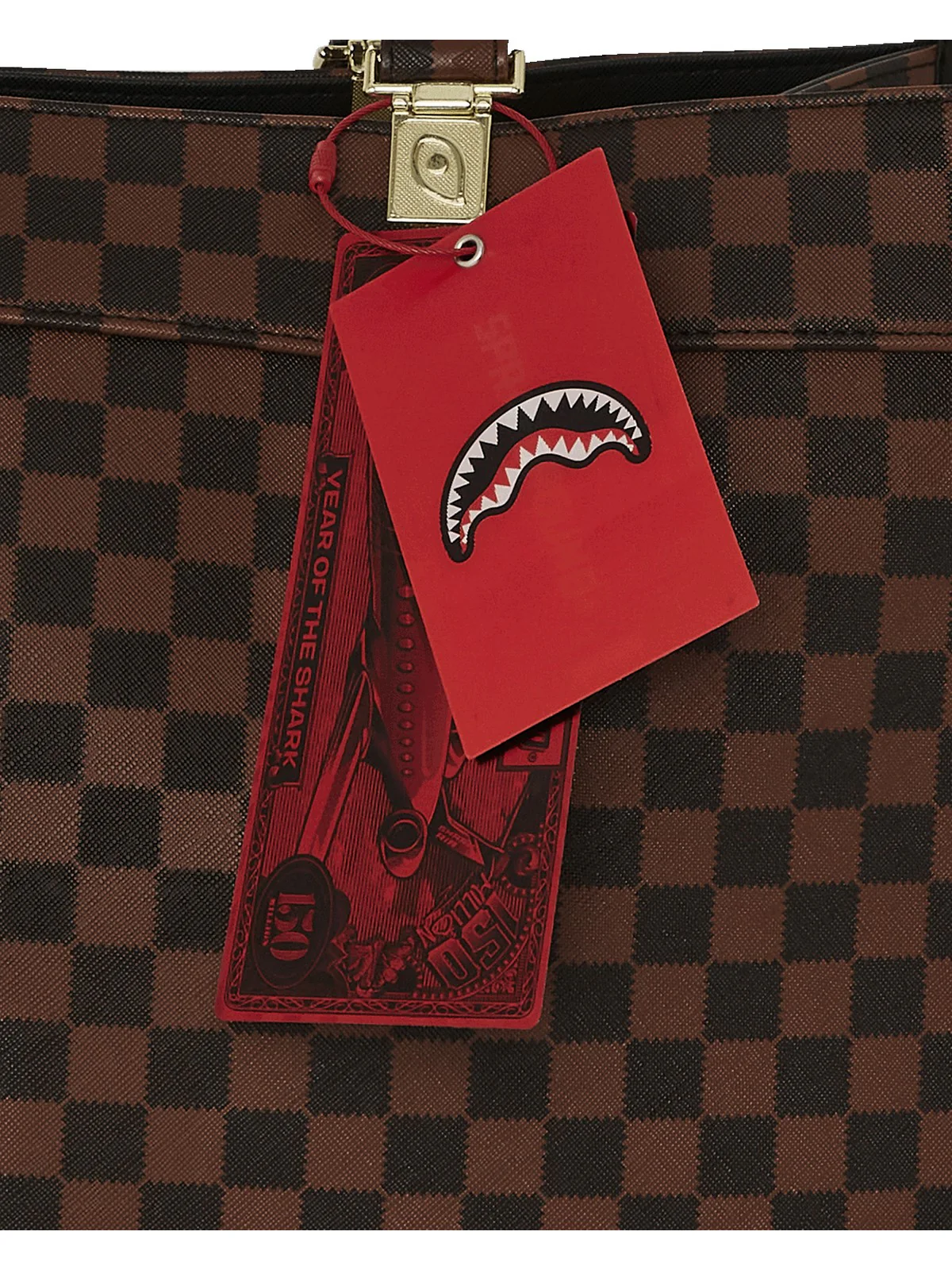 SPRAYGROUND Borsa Donna SAWTOOTH SHARKS IN PARIS TORTUGA TOTE 910T7842NSZ MARRONE - Image 2