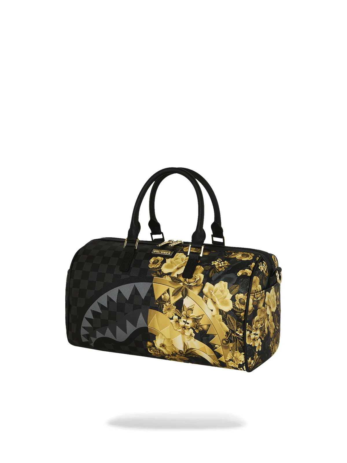 SPRAYGROUND Borsa Unisex adulto GOLD FLORAL REMIX MINI DUFFLE 910D9004NSZ Nero - Image 3
