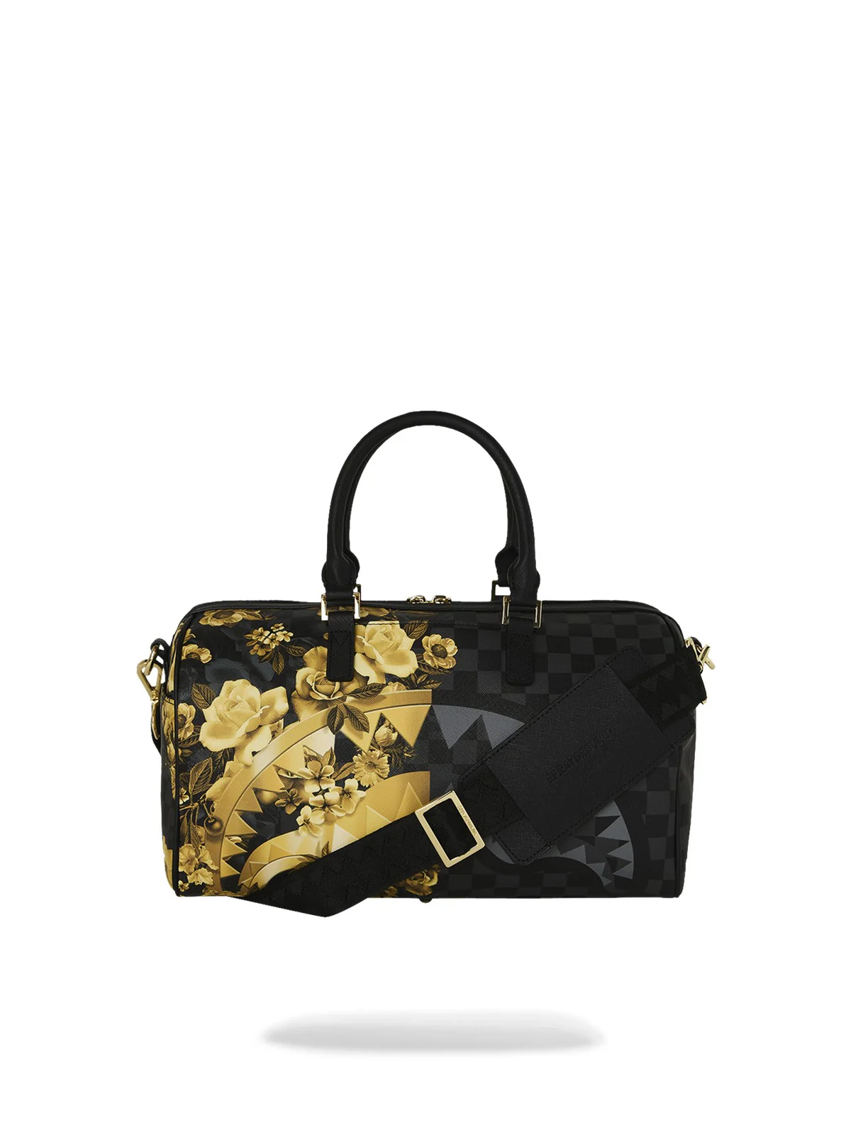SPRAYGROUND Borsa Unisex adulto GOLD FLORAL REMIX MINI DUFFLE 910D9004NSZ Nero - Image 4