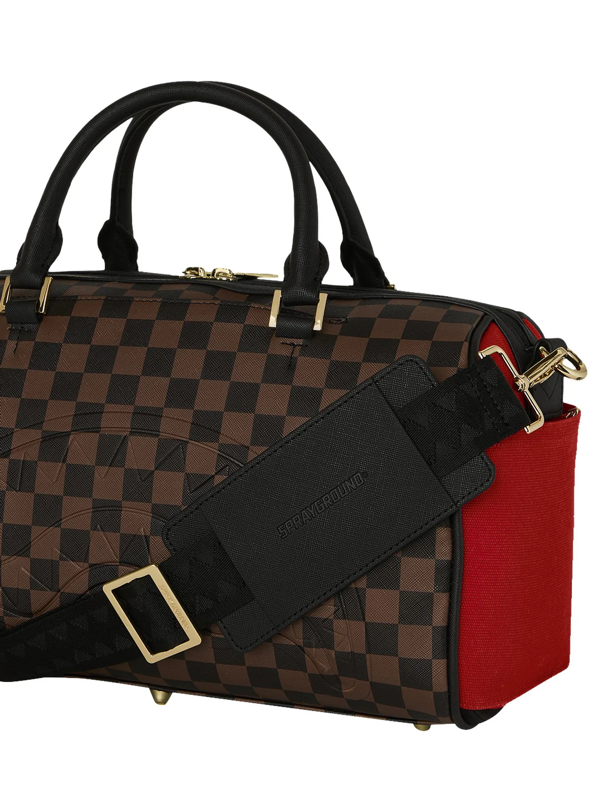 SPRAYGROUND Borsa Unisex adulto RED REDEMPTION MINI DUFFLE 910D8898NSZ Marrone - Image 5