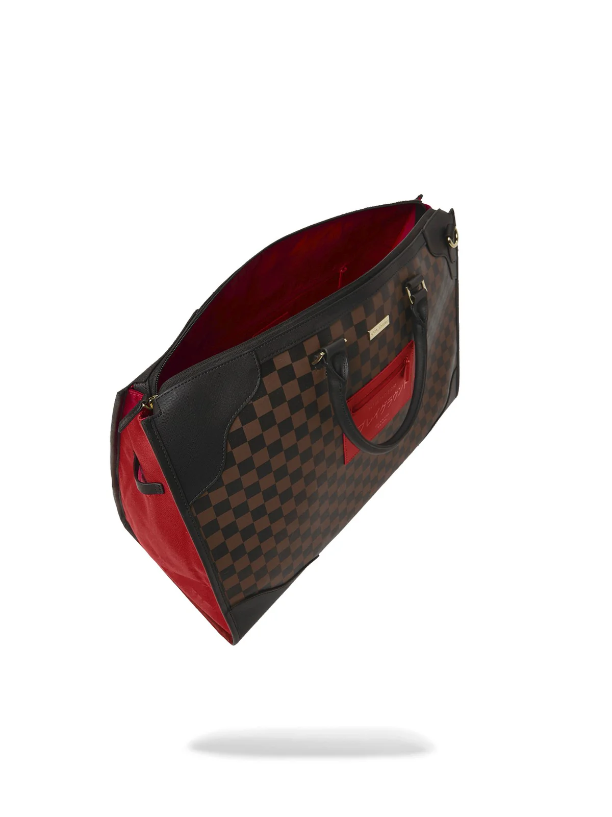 SPRAYGROUND Borsa Unisex adulto RED REDEMPTION PYRAMID DUFFLE 910D8901NSZ Marrone - Image 5