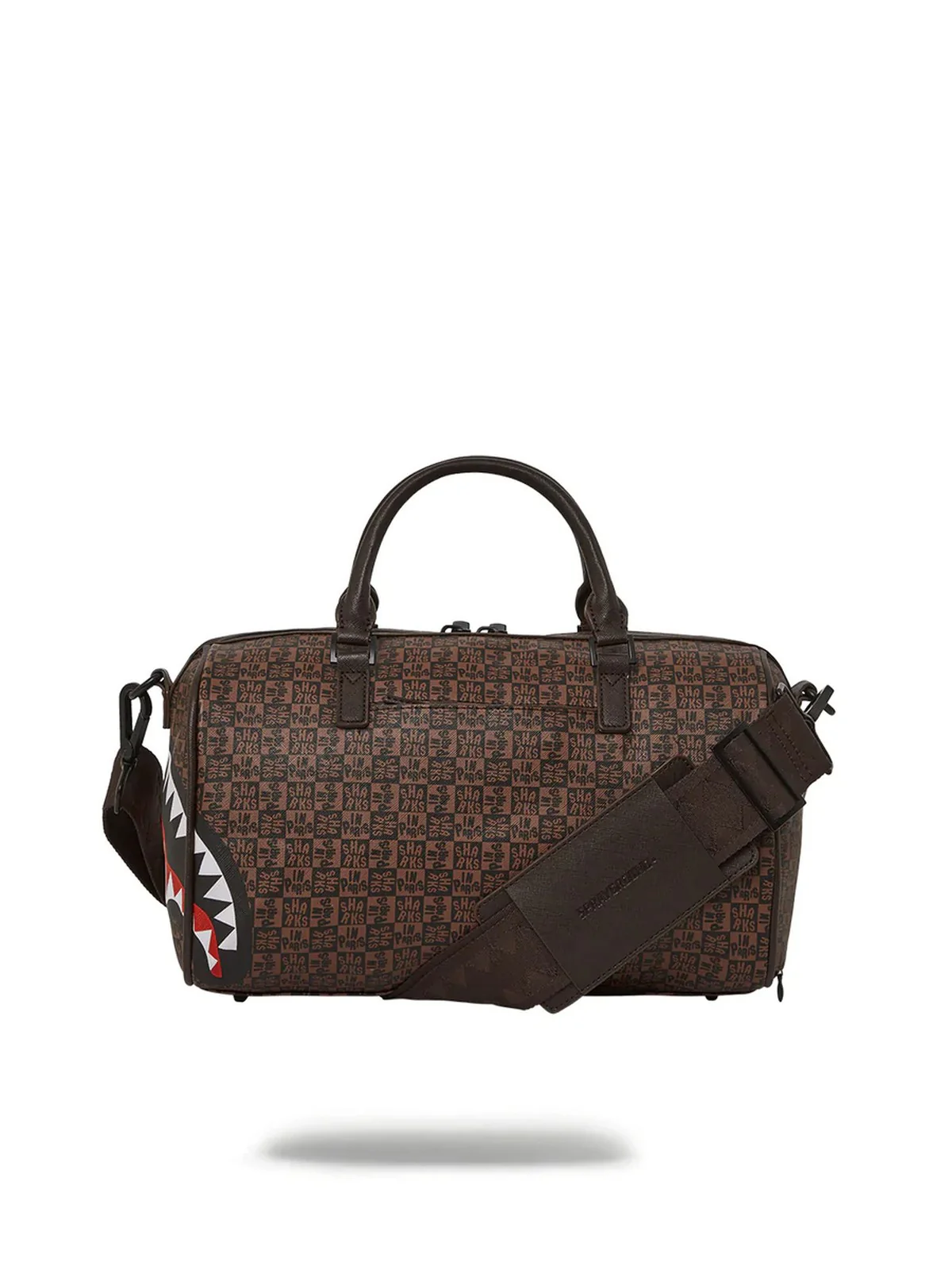SPRAYGROUND Borsa Uomo Sharks in paris 910D4956NSZ Marrone - Image 4