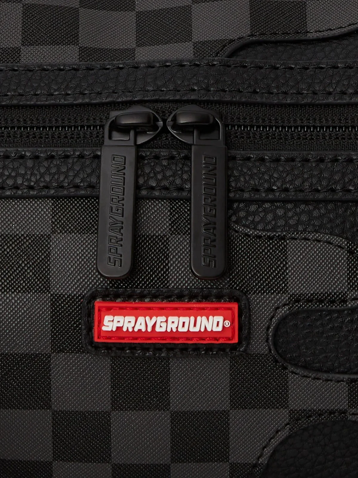 SPRAYGROUND Borsa Uomo UNFINISHED SHARK MINI DUFFEL 910D7481NSZ Grigio - Image 5