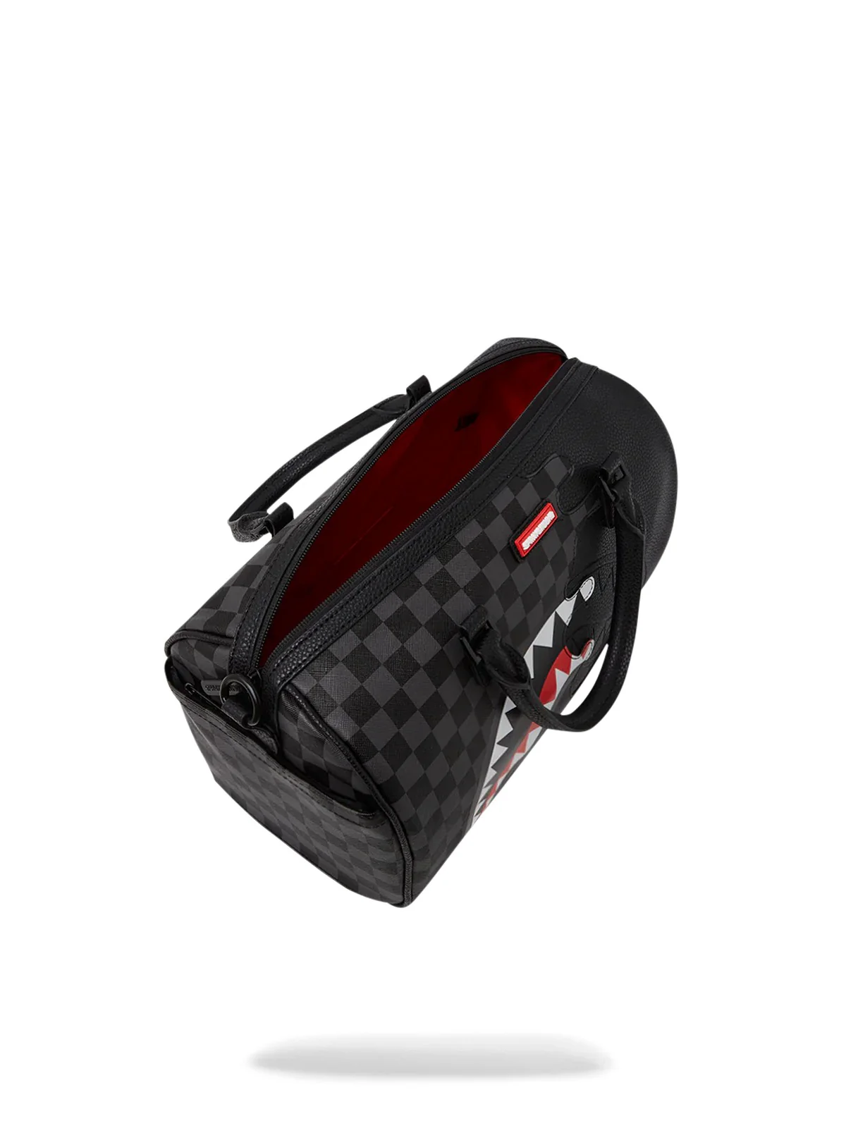 SPRAYGROUND Borsa Uomo UNFINISHED SHARK MINI DUFFEL 910D7481NSZ Grigio - Image 6