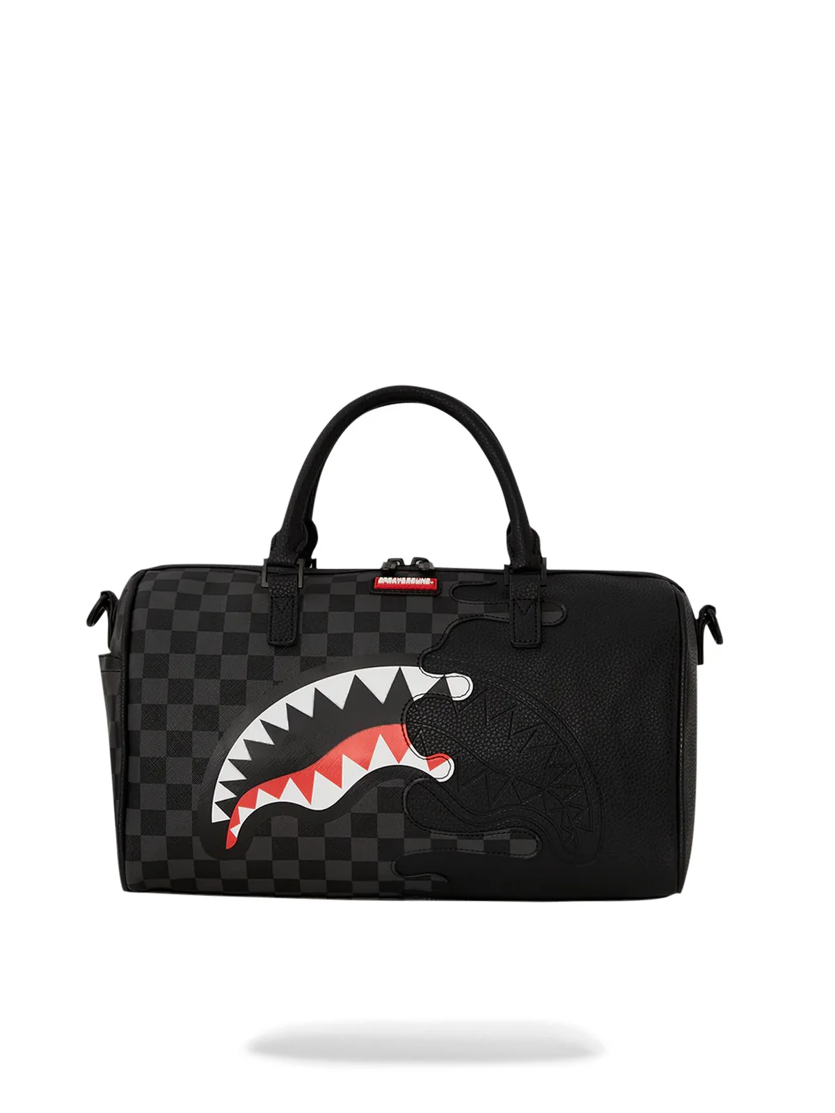 SPRAYGROUND Borsa Uomo UNFINISHED SHARK MINI DUFFEL 910D7481NSZ Grigio - Image 8