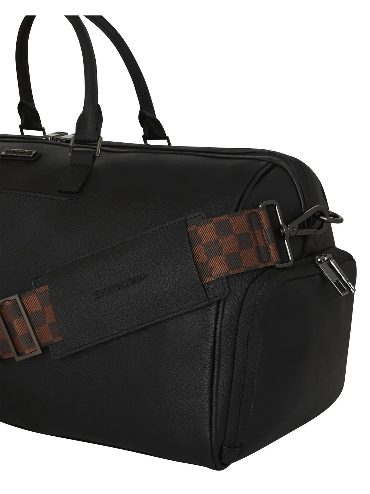 SPRAYGROUND Borsone Uomo DOSE OF CHECK DEUX DUFFLE 910D8015NSZ Nero - Image 6