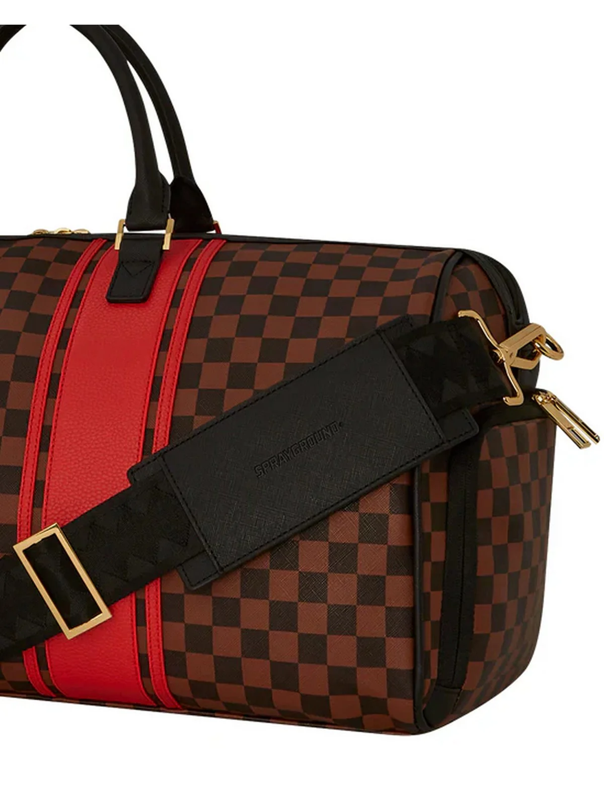 SPRAYGROUND Borsone Uomo HENNY RACEWAY LARGE DUFFLE 910D6499NSZ Marrone - Image 6