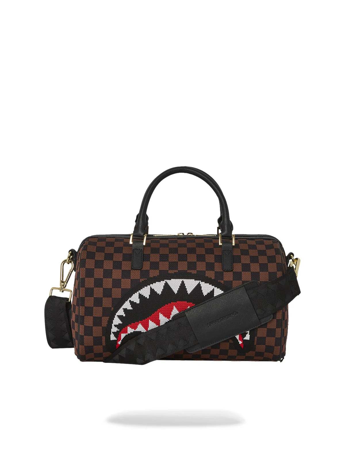 SPRAYGROUND Borsone Uomo KNIT SHARKS IN PARIS 2.0 DUFFLE 910D6840NSZ Marrone - Image 4