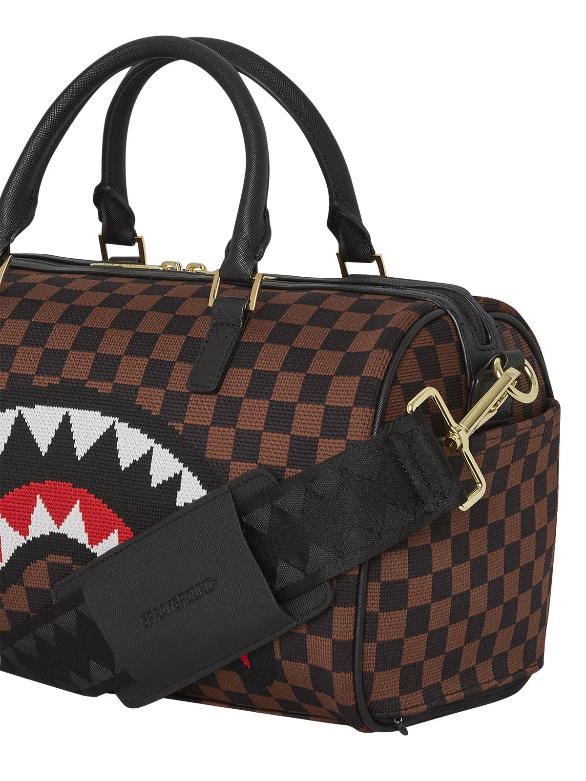 SPRAYGROUND Borsone Uomo KNIT SHARKS IN PARIS 2.0 DUFFLE 910D6840NSZ Marrone - Image 5