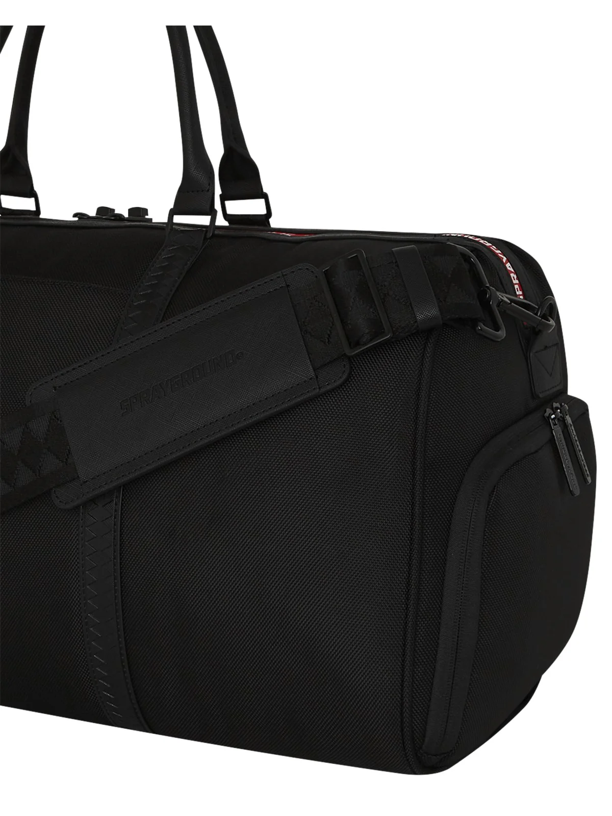 SPRAYGROUND Borsone Uomo PRINTED ZIPPER SHARK DUFFLE 910D7880NSZ Nero - Image 3
