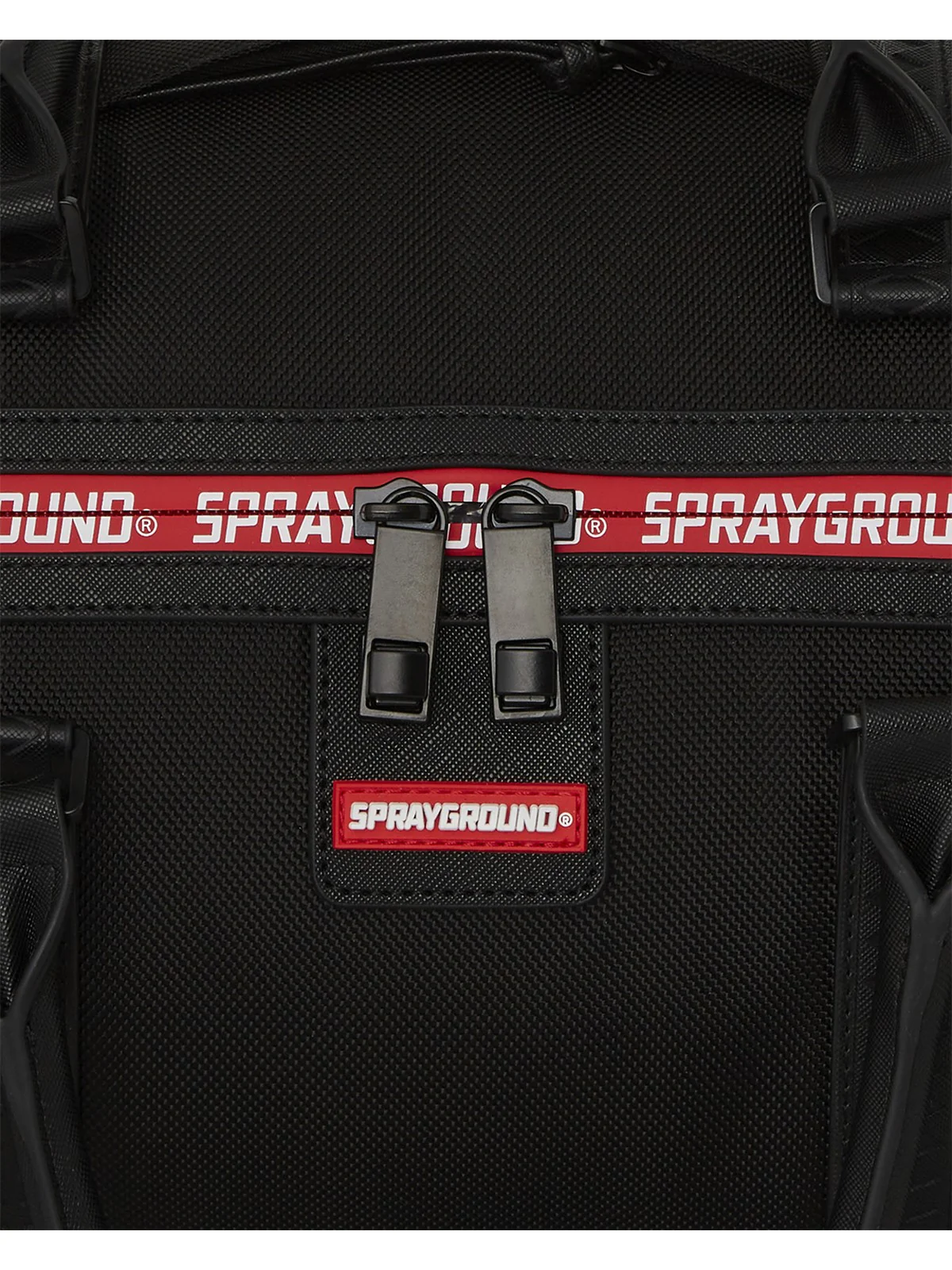 SPRAYGROUND Borsone Uomo PRINTED ZIPPER SHARK DUFFLE 910D7880NSZ Nero - Image 4
