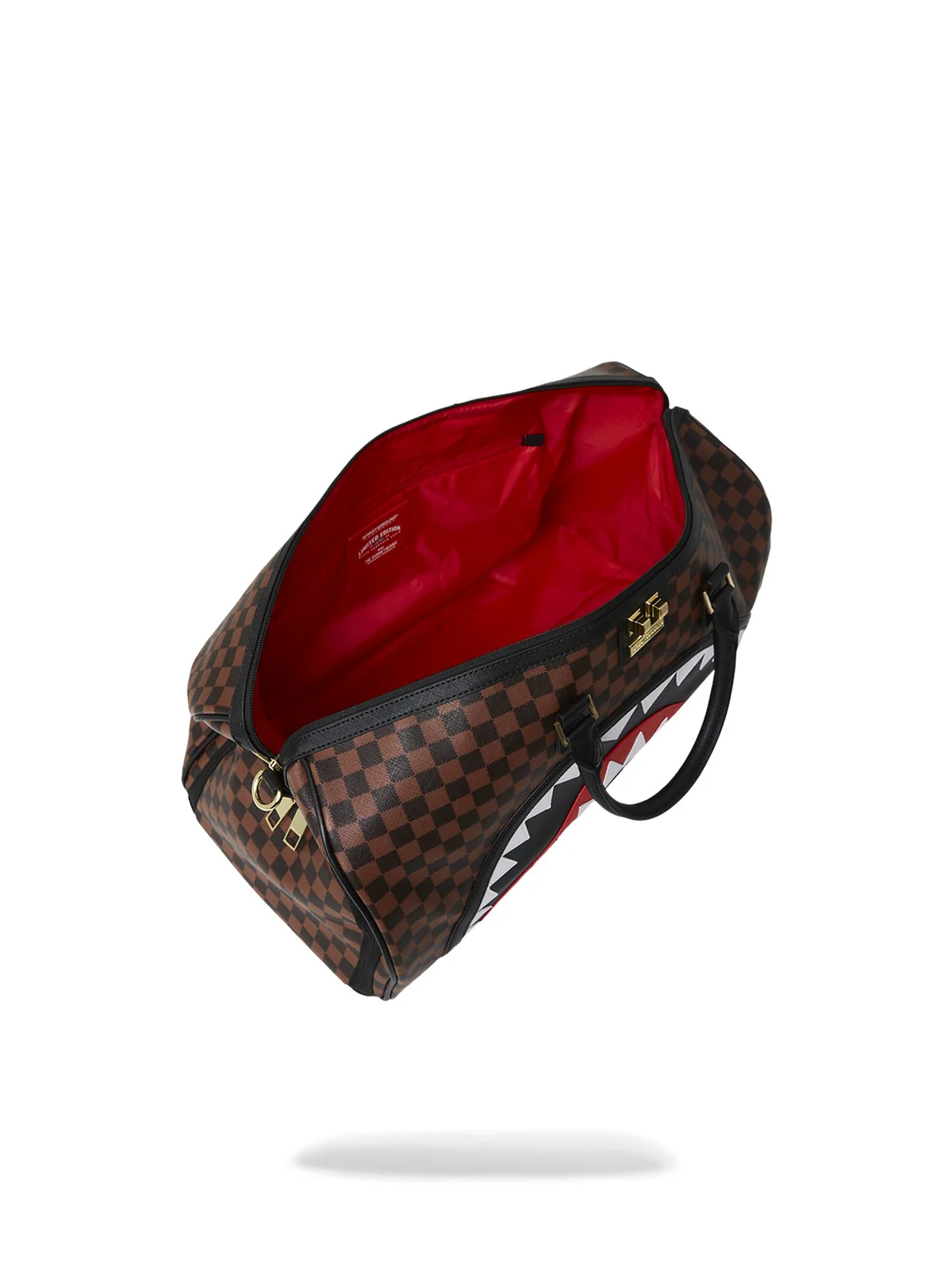 SPRAYGROUND Borsone Uomo SAWTOOTH SHARKS IN PARIS DUFFLE 910D7836NSZ MARRONE - Image 4
