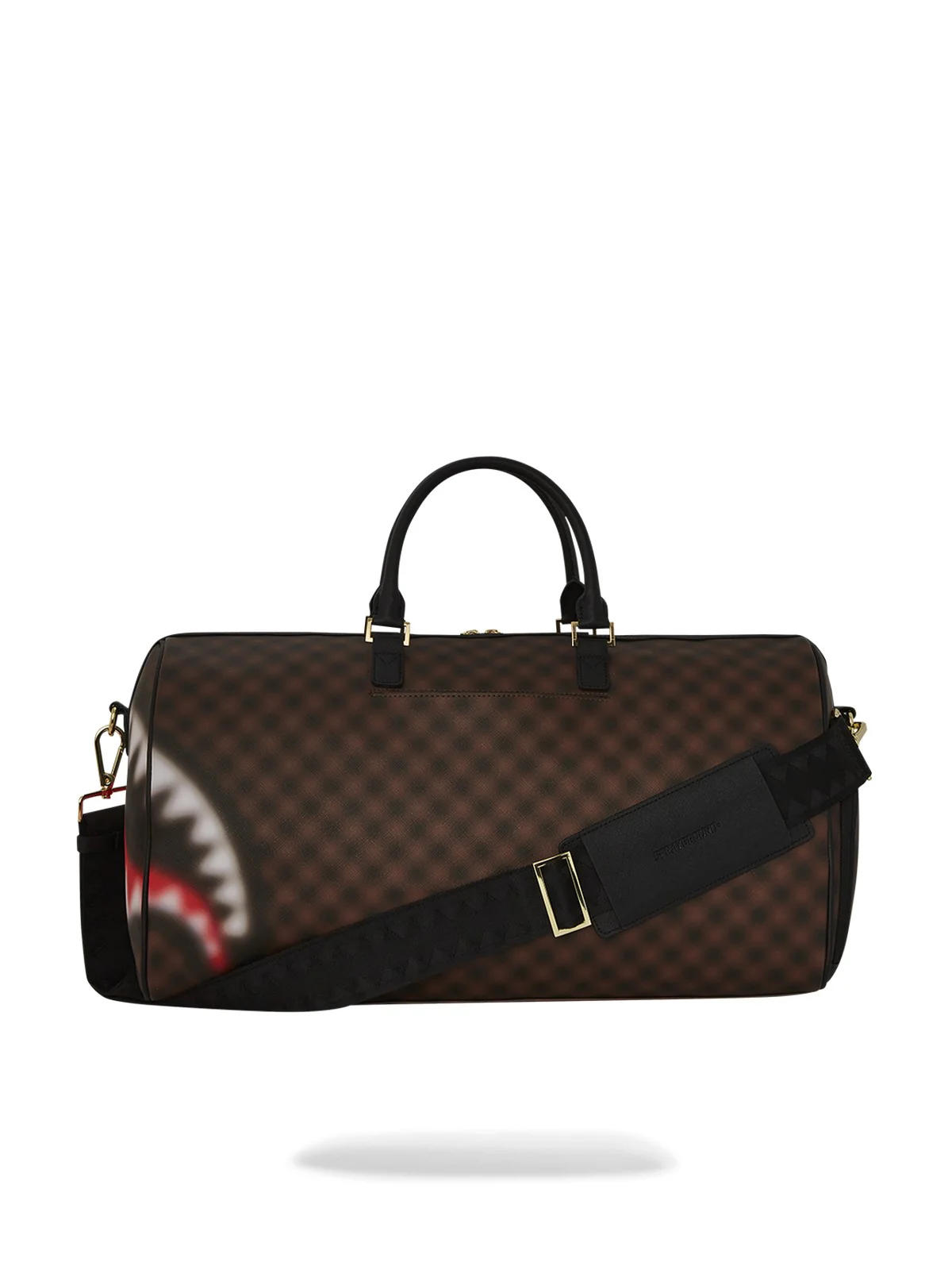 SPRAYGROUND Borsone Uomo SHARKS IN PARIS BLUR DUFFLE 910D6849NSZ Marrone - Image 4