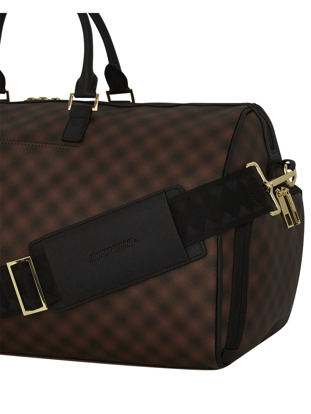 SPRAYGROUND Borsone Uomo SHARKS IN PARIS BLUR DUFFLE 910D6849NSZ Marrone - Image 5