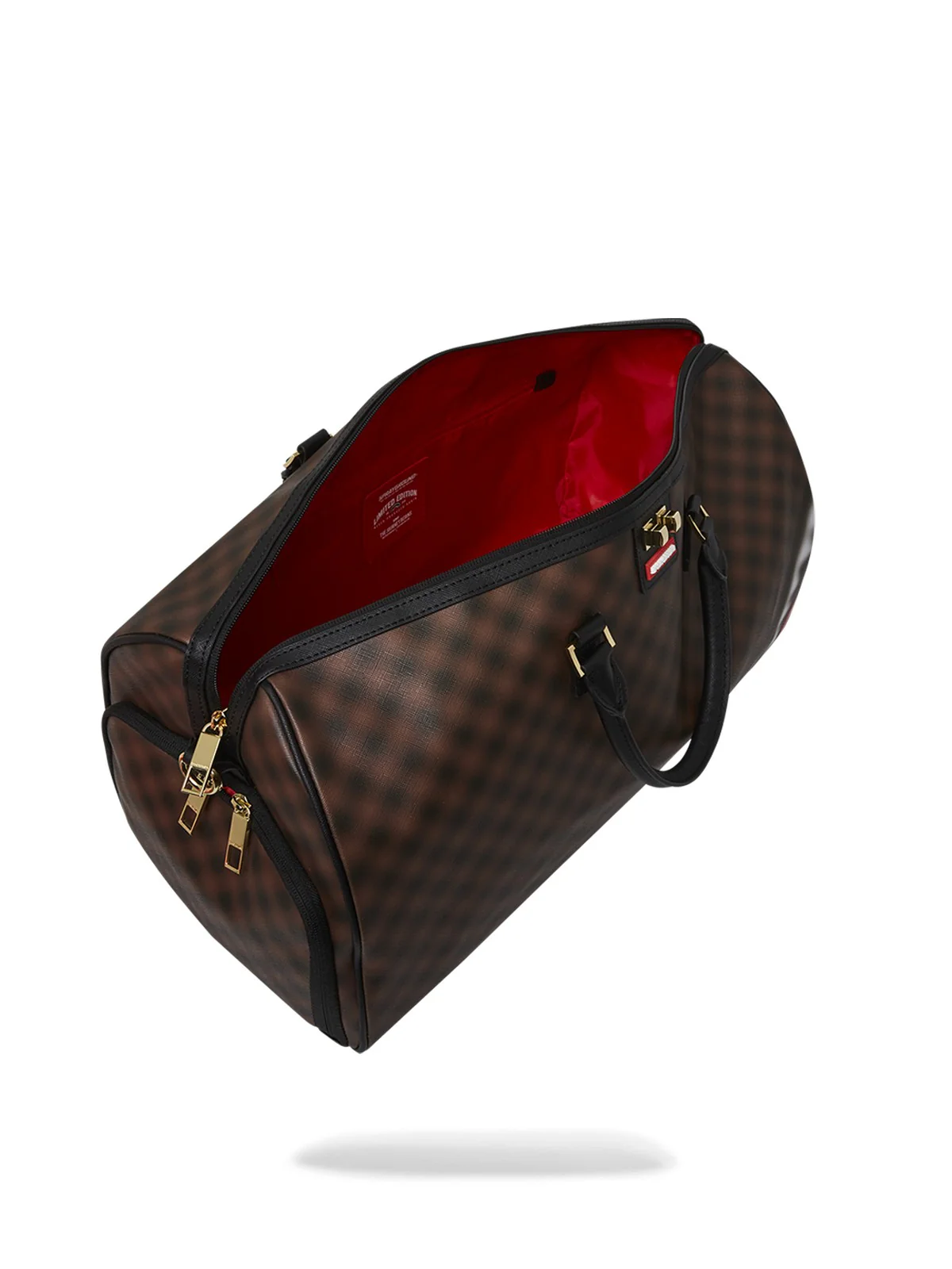 SPRAYGROUND Borsone Uomo SHARKS IN PARIS BLUR DUFFLE 910D6849NSZ Marrone - Image 7
