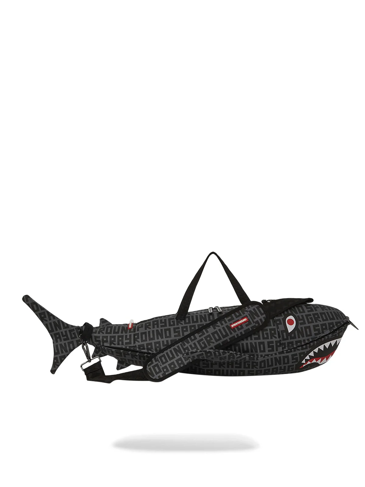 SPRAYGROUND Borsone Uomo Split infiniti check 910D5614NSZ Grigio - Image 8