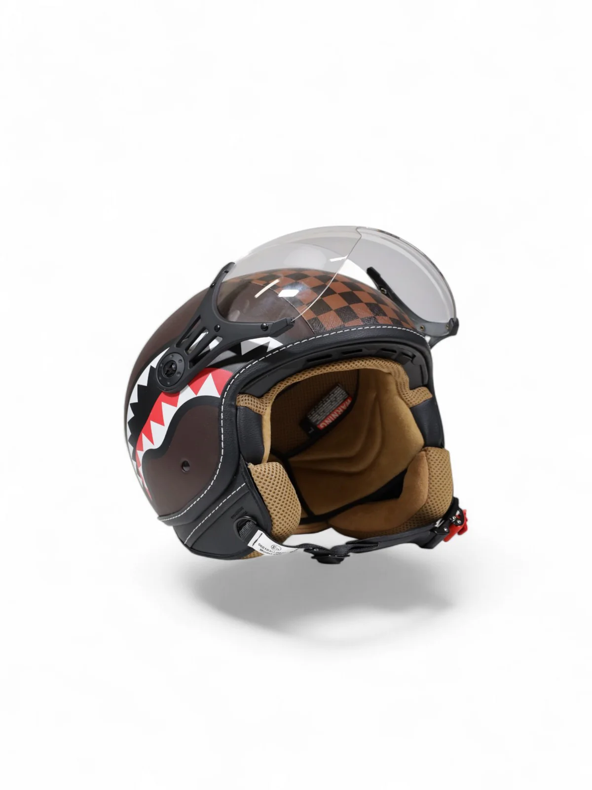 SPRAYGROUND Casco Uomo SHARKS IN PARIS HELMET OP01BROWN MARRONE - Image 2