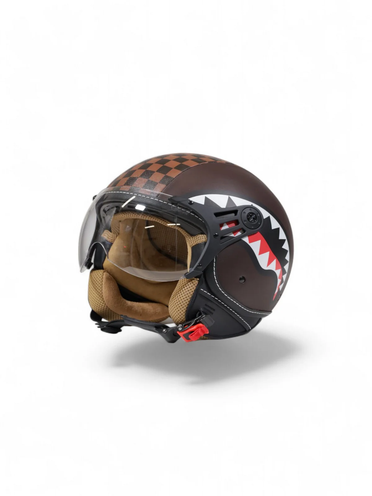SPRAYGROUND Casco Uomo SHARKS IN PARIS HELMET OP01BROWN MARRONE - Image 6