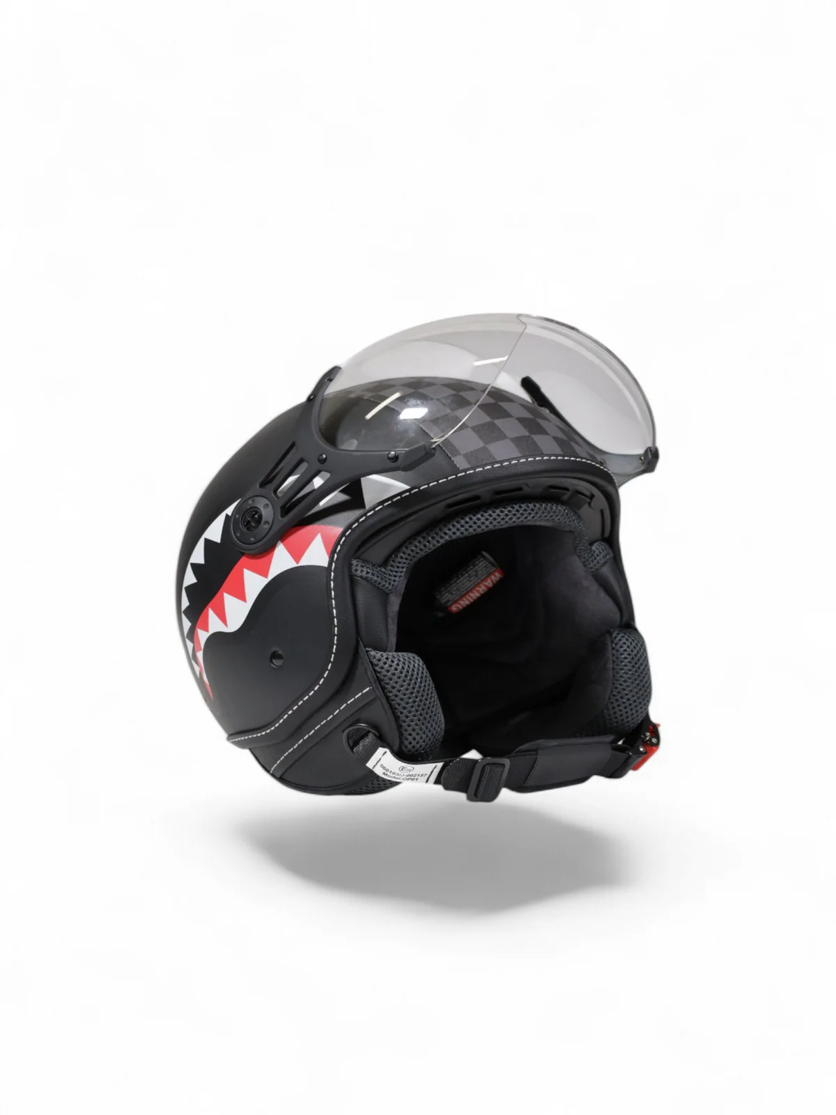 SPRAYGROUND Casco Uomo SHARKS IN PARIS HELMET OP01GREY GRIGIO - Image 4