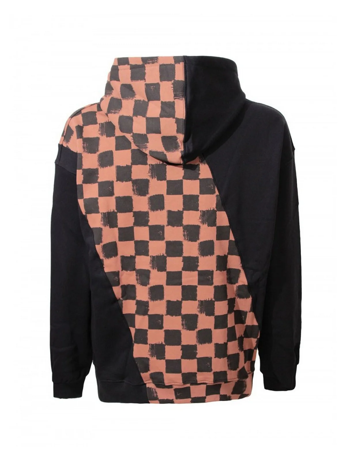 SPRAYGROUND Felpa Uomo DIAG SPLIT  SIP VANQUISH HOODIE SP613VAN Marrone - Image 3