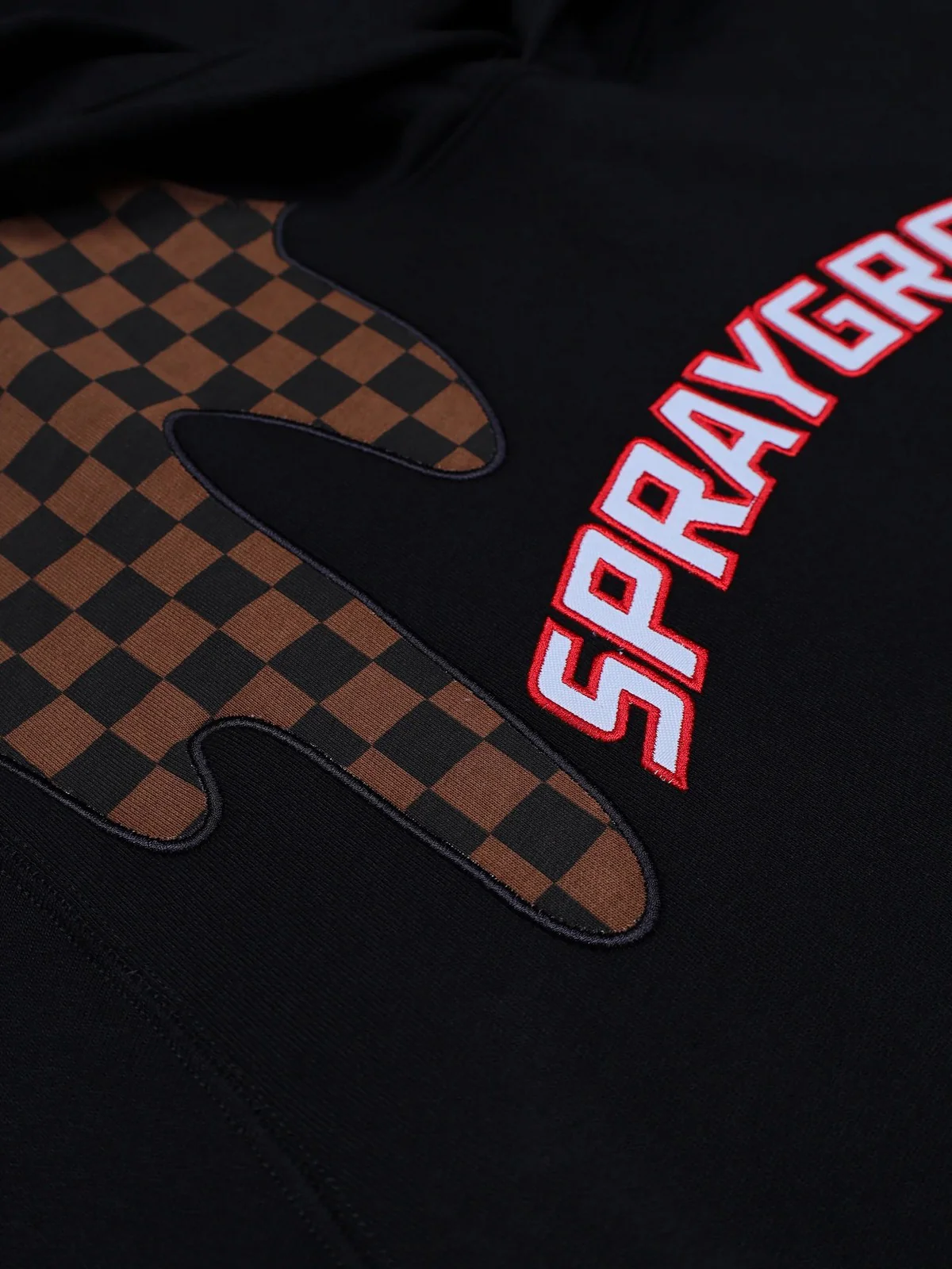 SPRAYGROUND Felpa Uomo DRIP HOODIE BRN SP686G BROWN - Image 5