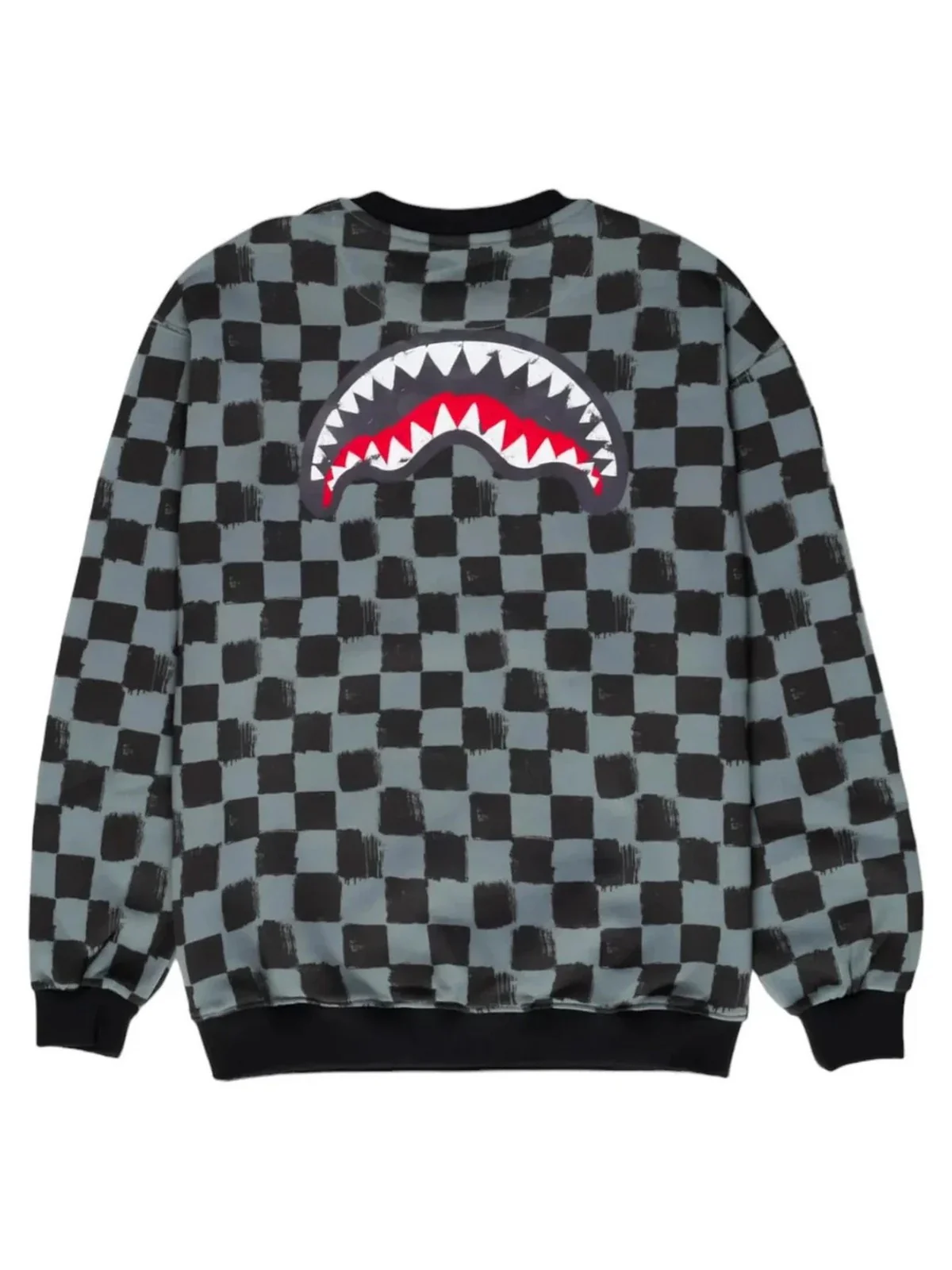SPRAYGROUND Felpa Uomo SIP VANQUISH CREW SP612GREY Grigio - Image 2
