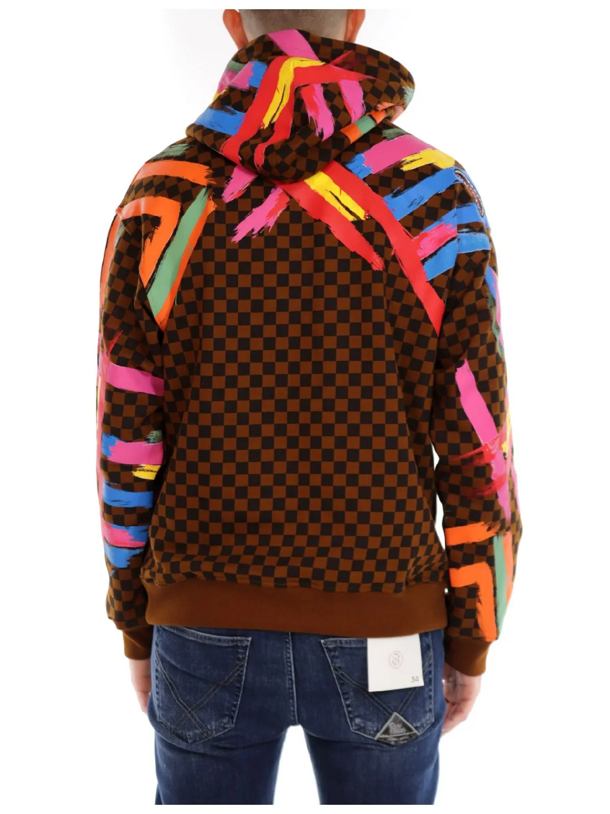 SPRAYGROUND Felpa Uomo  SP369 Marrone - Image 2
