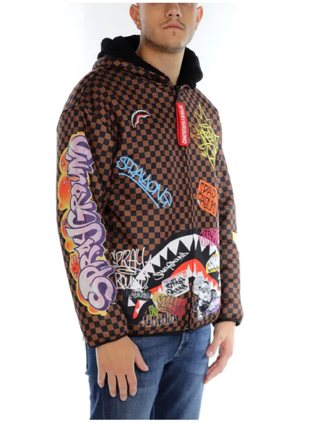SPRAYGROUND Giubbino Uomo SP407 Marrone - Image 3