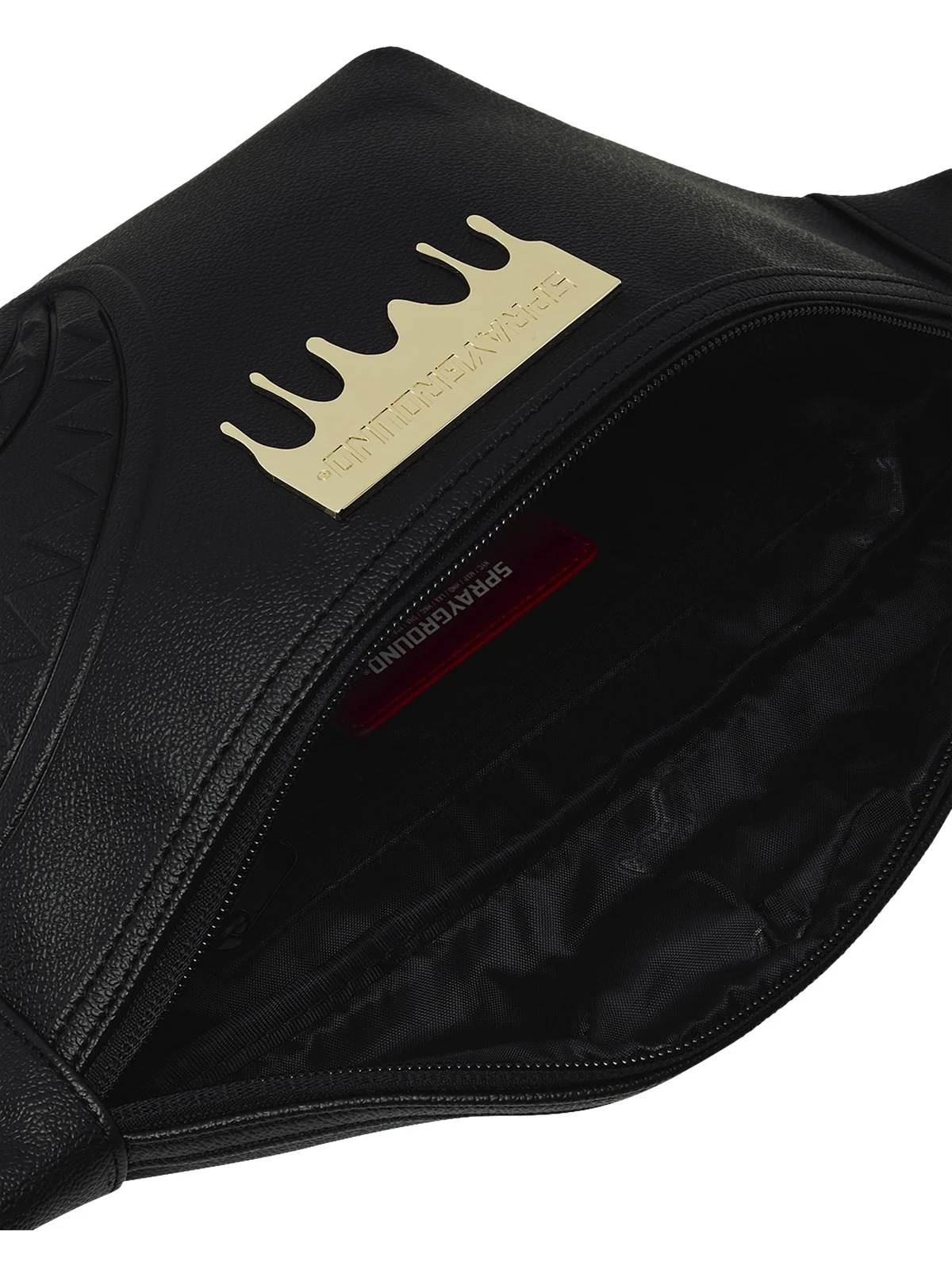 SPRAYGROUND Marsupio Unisex adulto GOLD BRICK LUX SAVVY CROSSBODY 910B9048NSZ Nero - Image 4