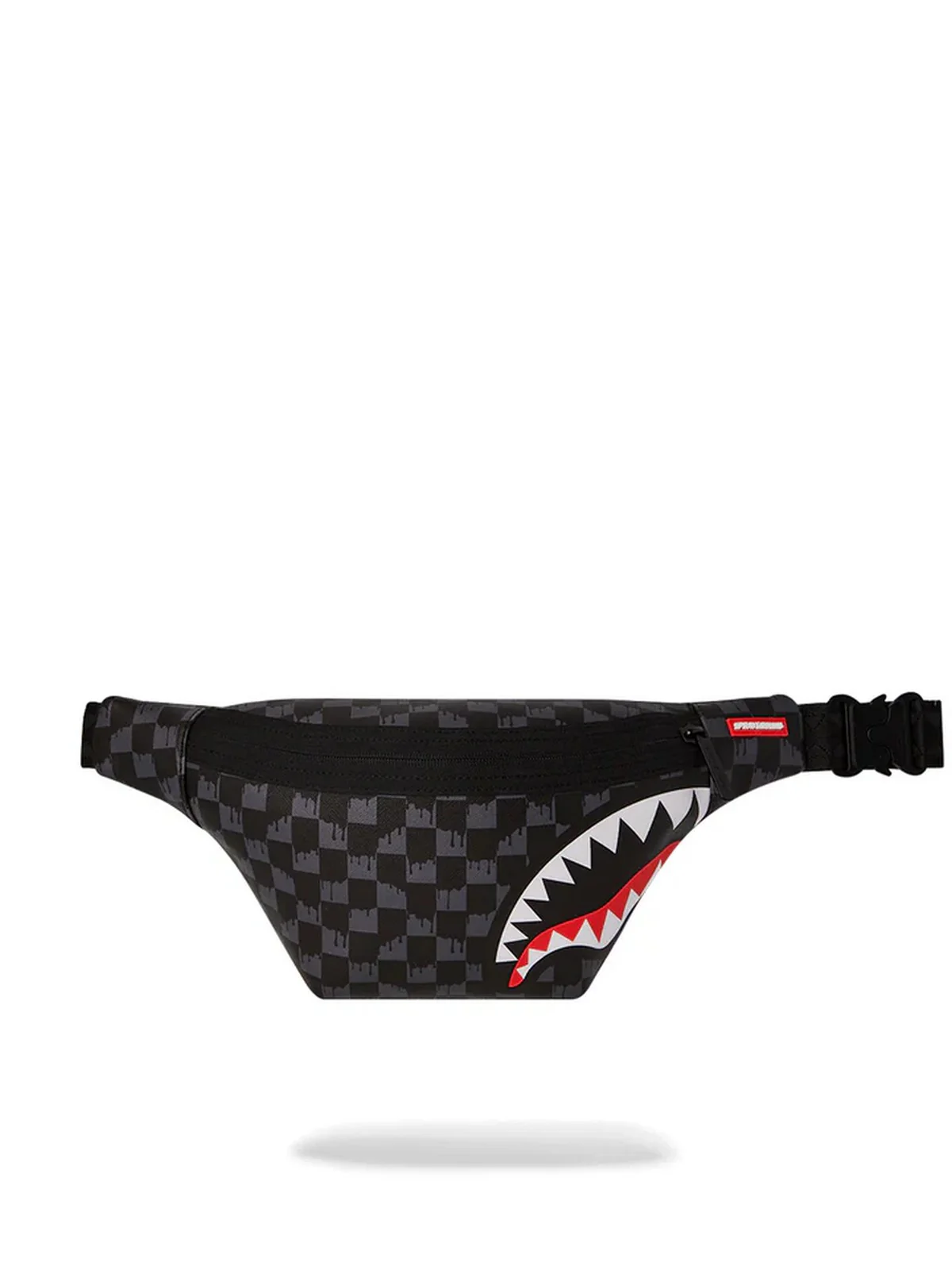 SPRAYGROUND Marsupio Uomo DRIP CHECK SHARK CROSSBODY SAVVY 910B6573NSZ Nero - Image 4
