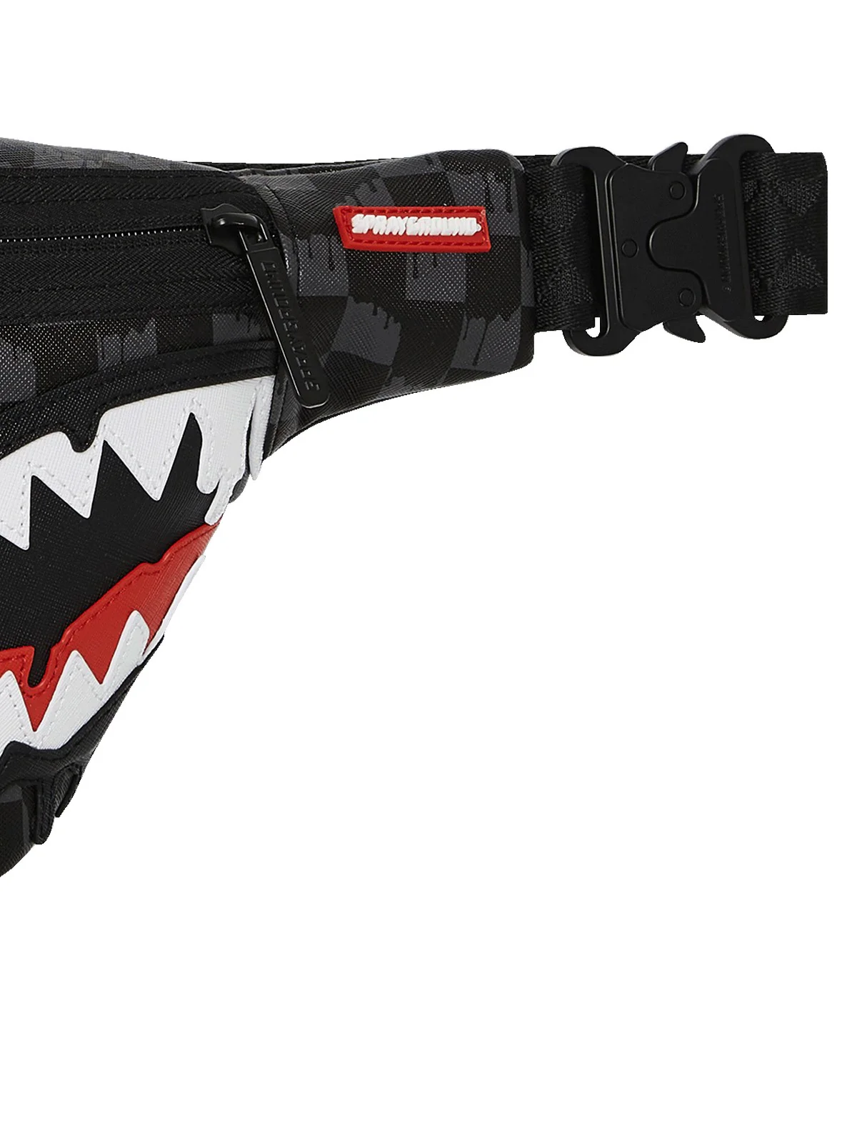 SPRAYGROUND Marsupio Uomo DRIPPING SHARKS IN PARIS SAVVY CROSSBODY 910B7971NSZ Nero - Image 3